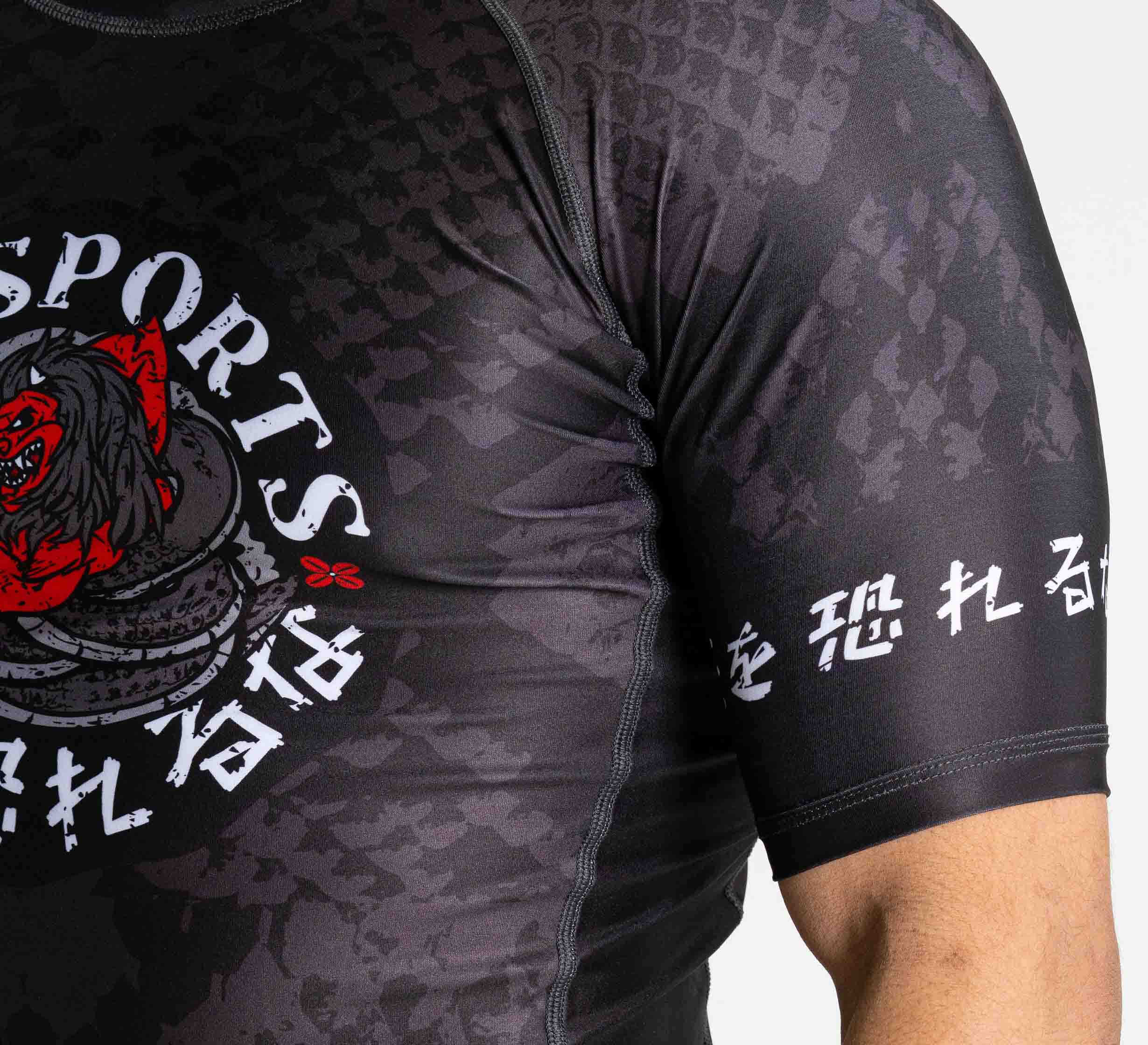 Oni vs. Anaconda Short Sleeve Rashguard Black