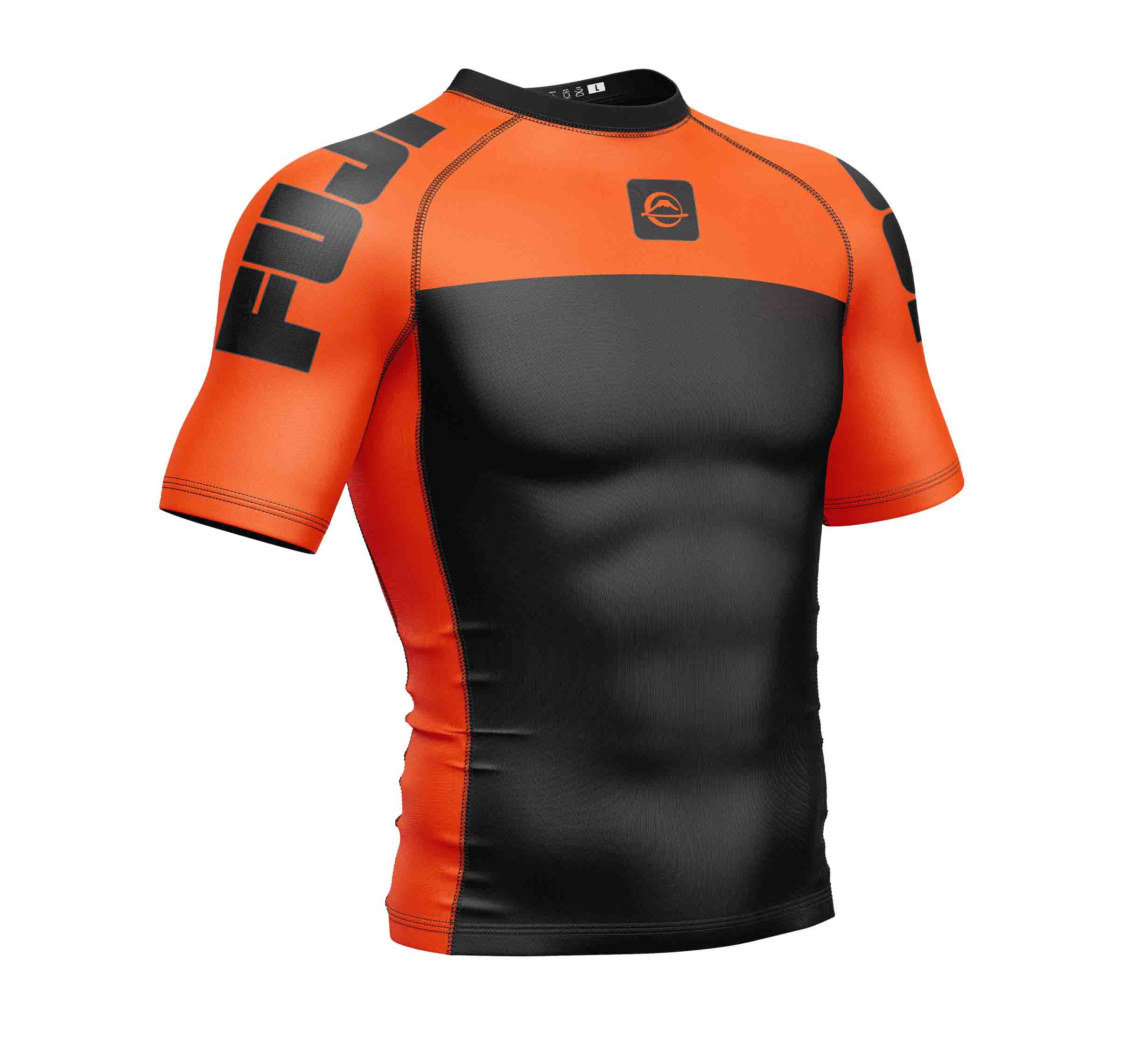 Kids Competition Ranked Rashguard Orange