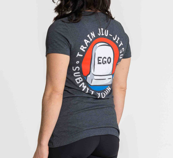 Womens Submit Your Ego T-Shirt Grey