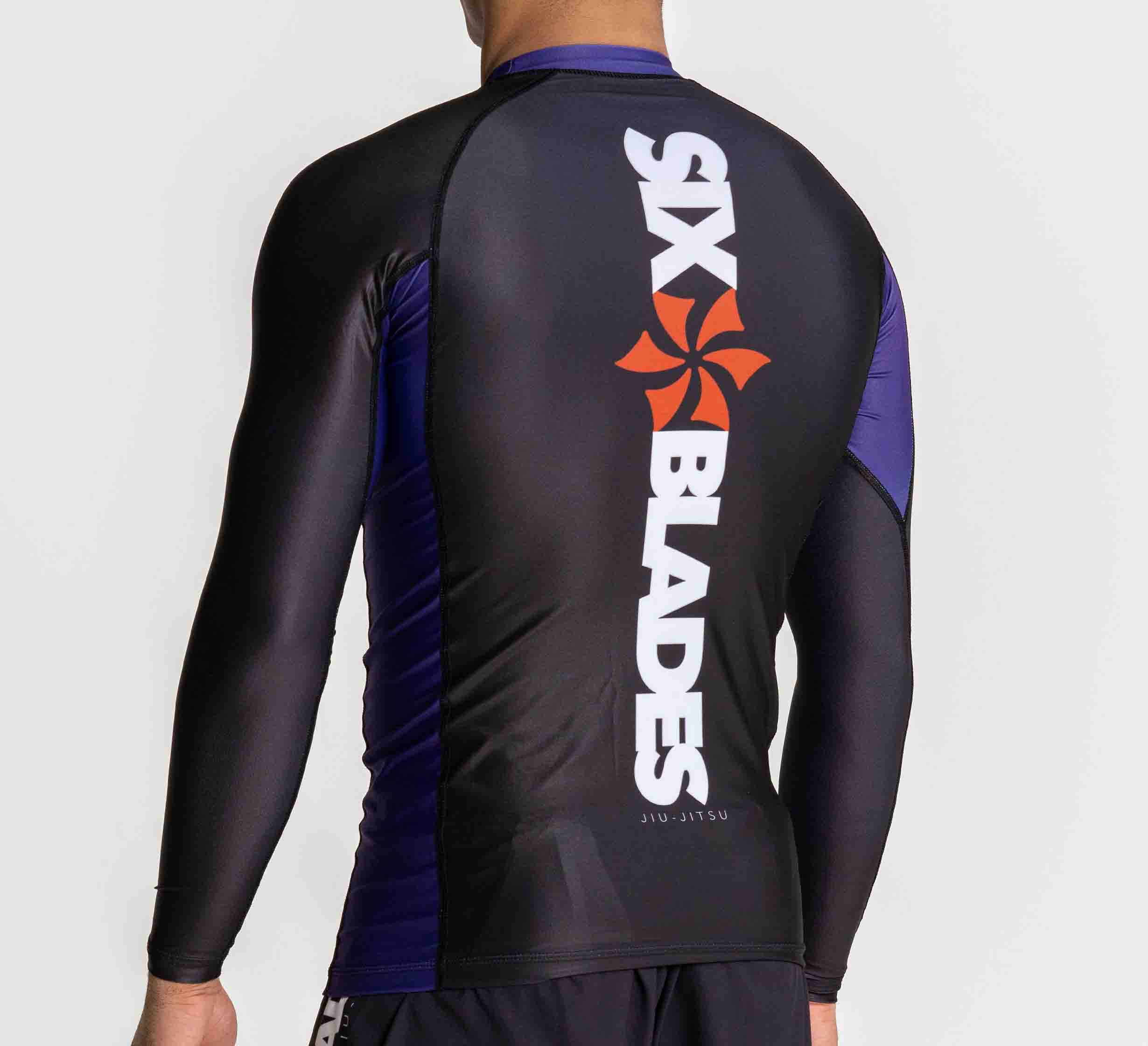 Six Blades Long Sleeve Rashguard Purple