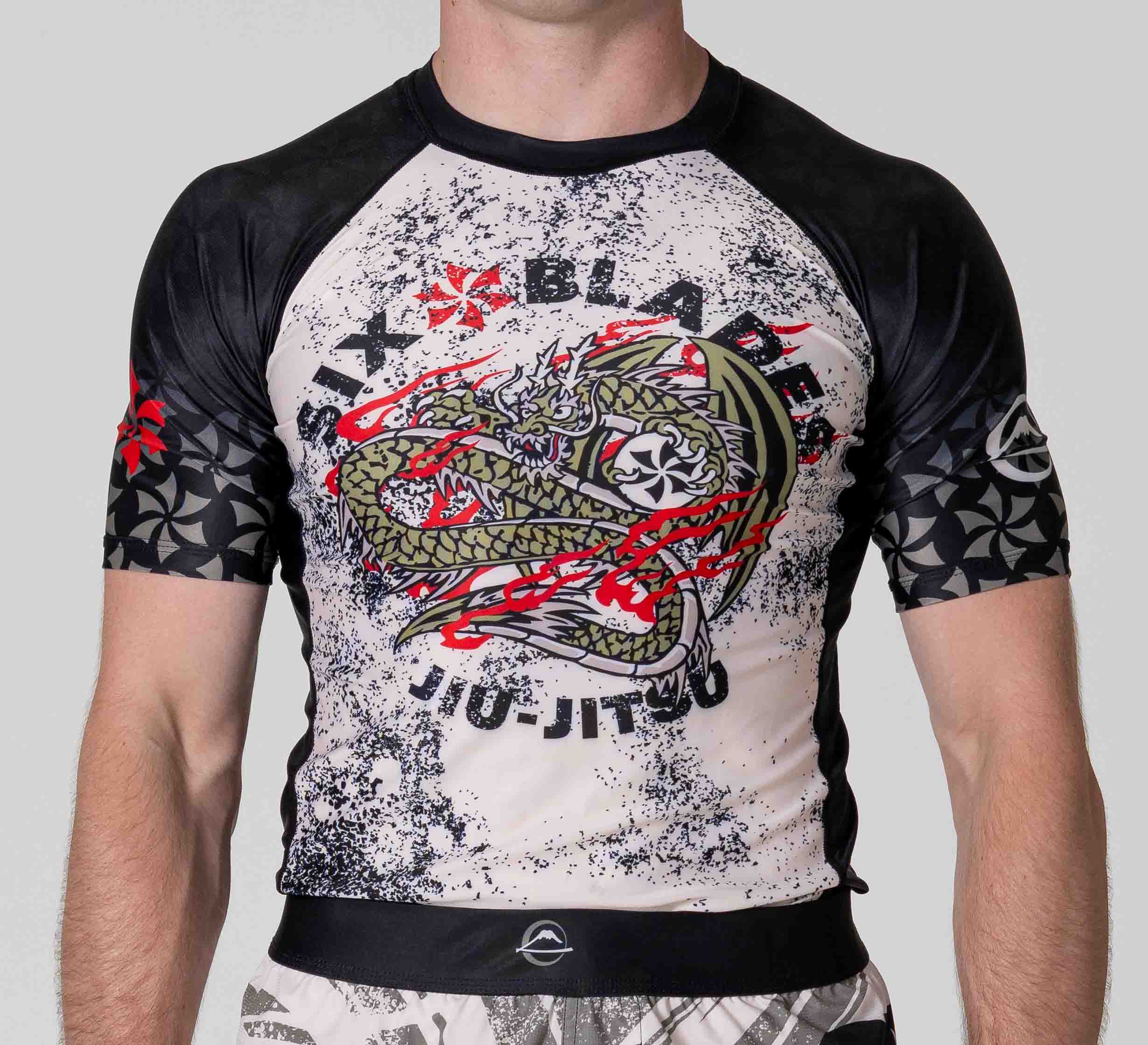 Six Blades Dragon Short Sleeve Flex Lite Rashguard