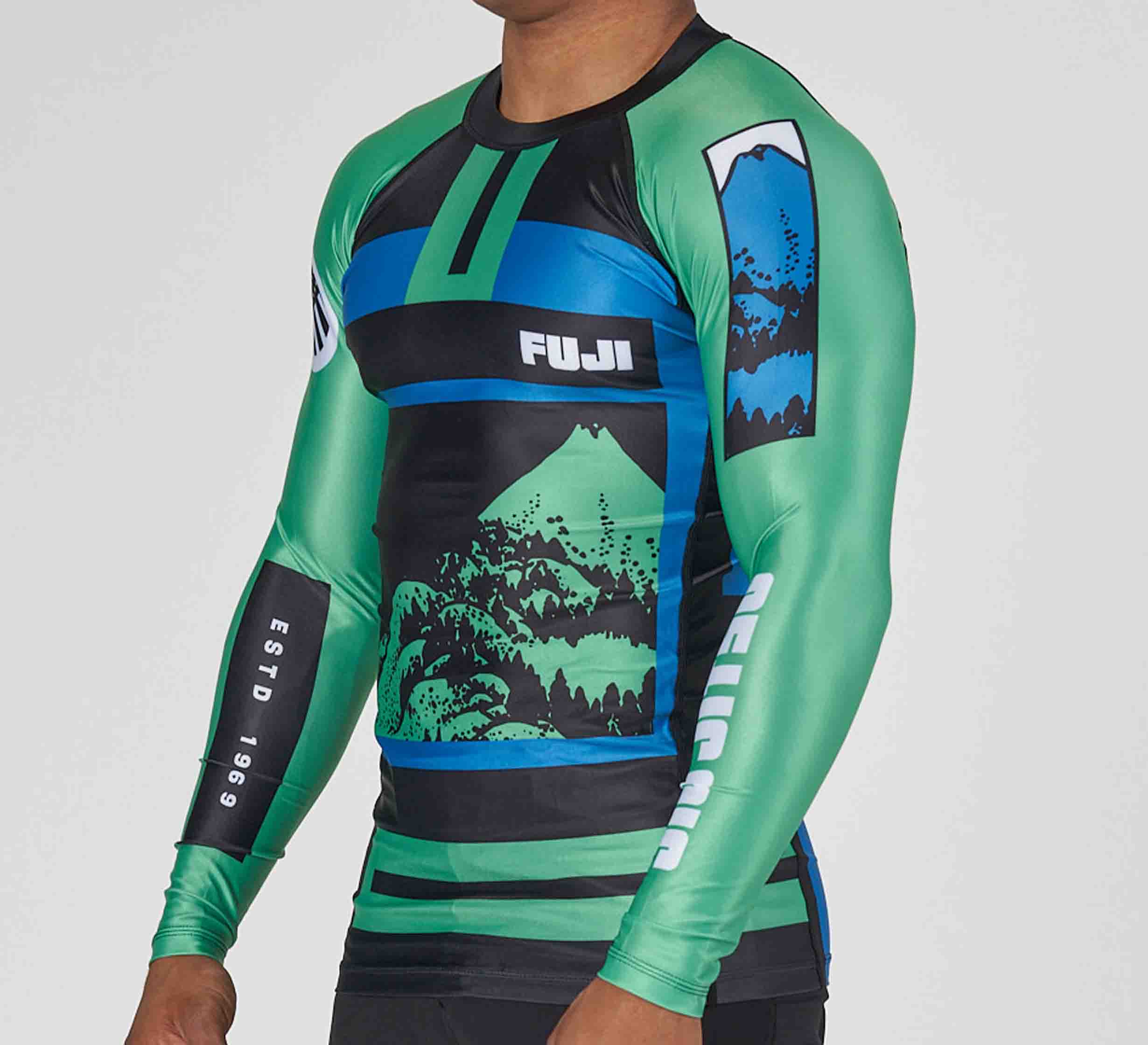 Mt. FUJI Flex Lite Rashguard Blue/Green