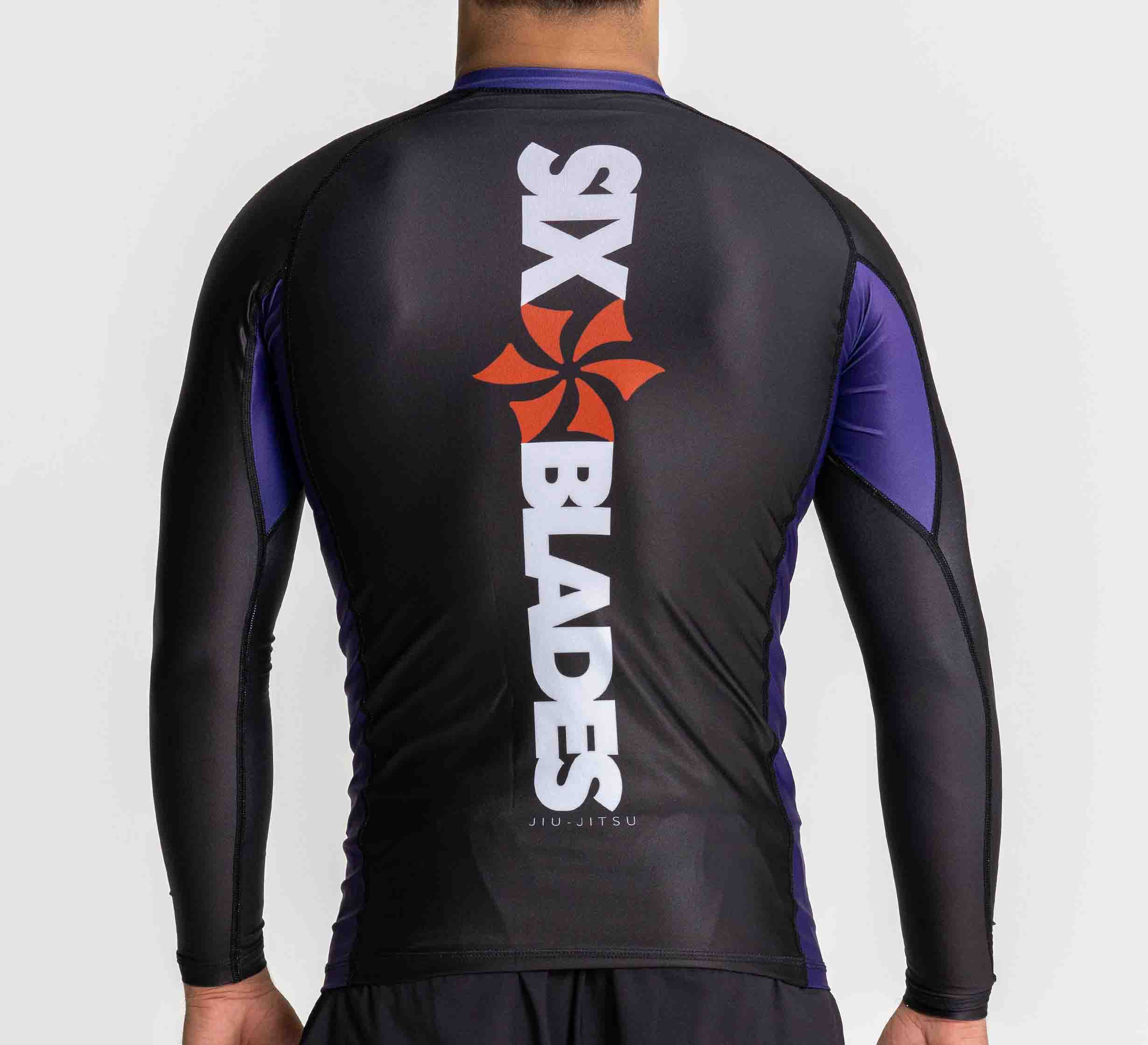 Six Blades Long Sleeve Rashguard Purple