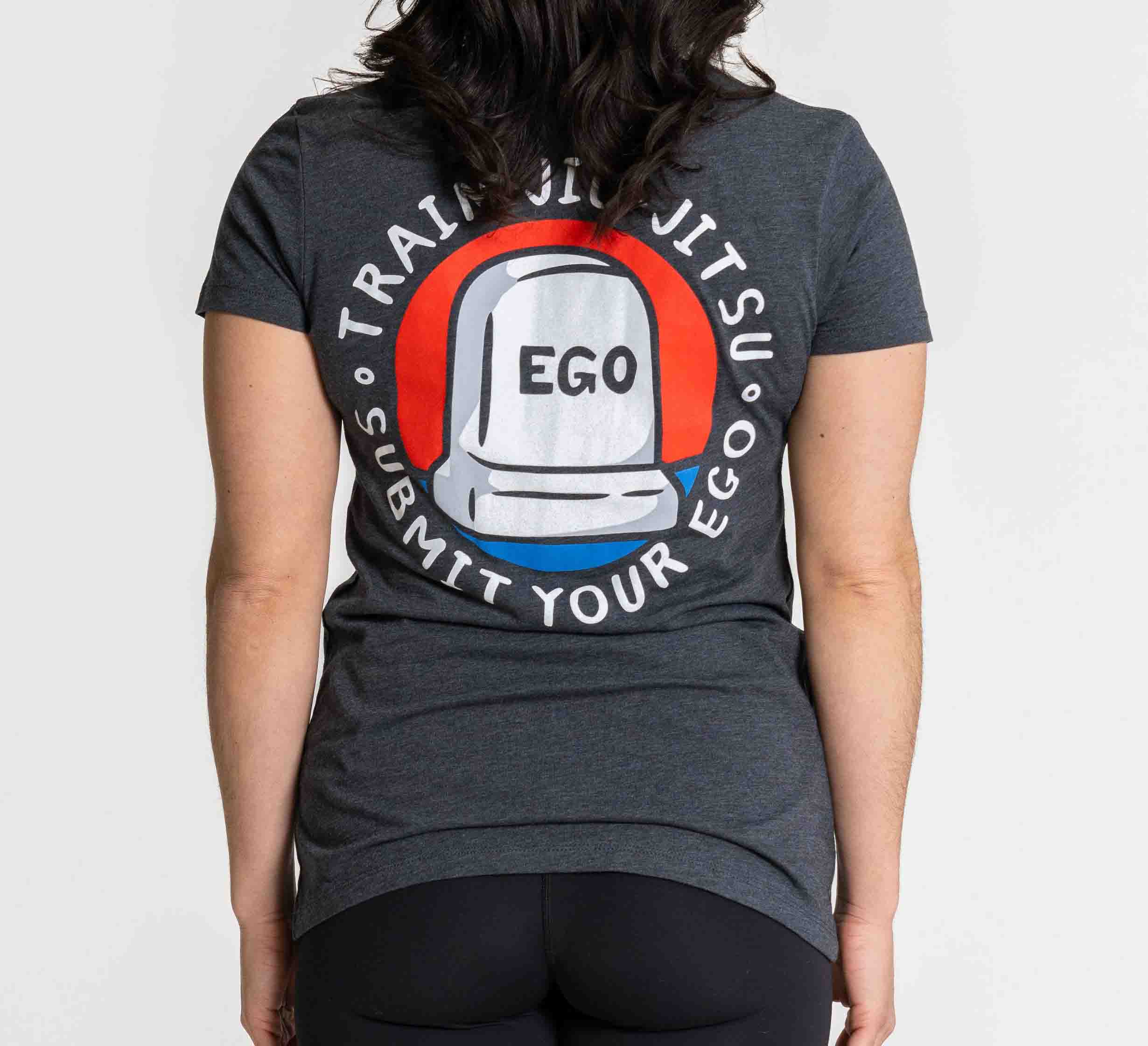 Womens Submit Your Ego T-Shirt Grey