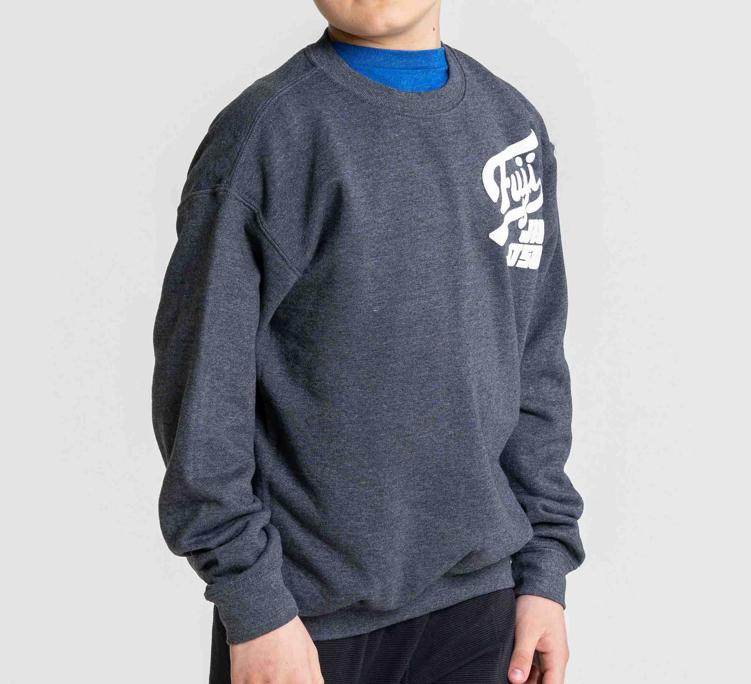 Kids Signature Crewneck Carbon