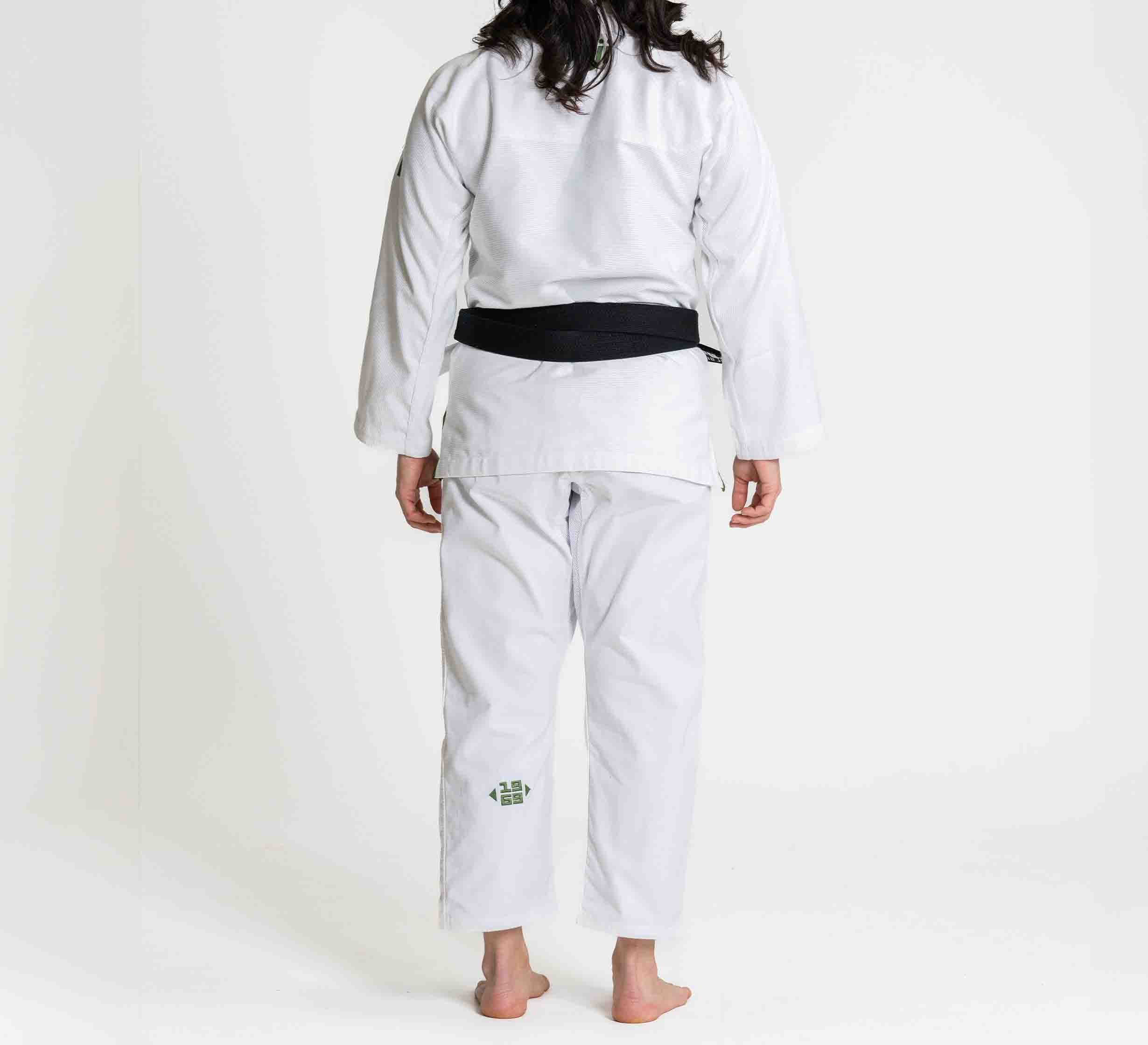 Womens Flow-Tech BJJ Gi White/Green