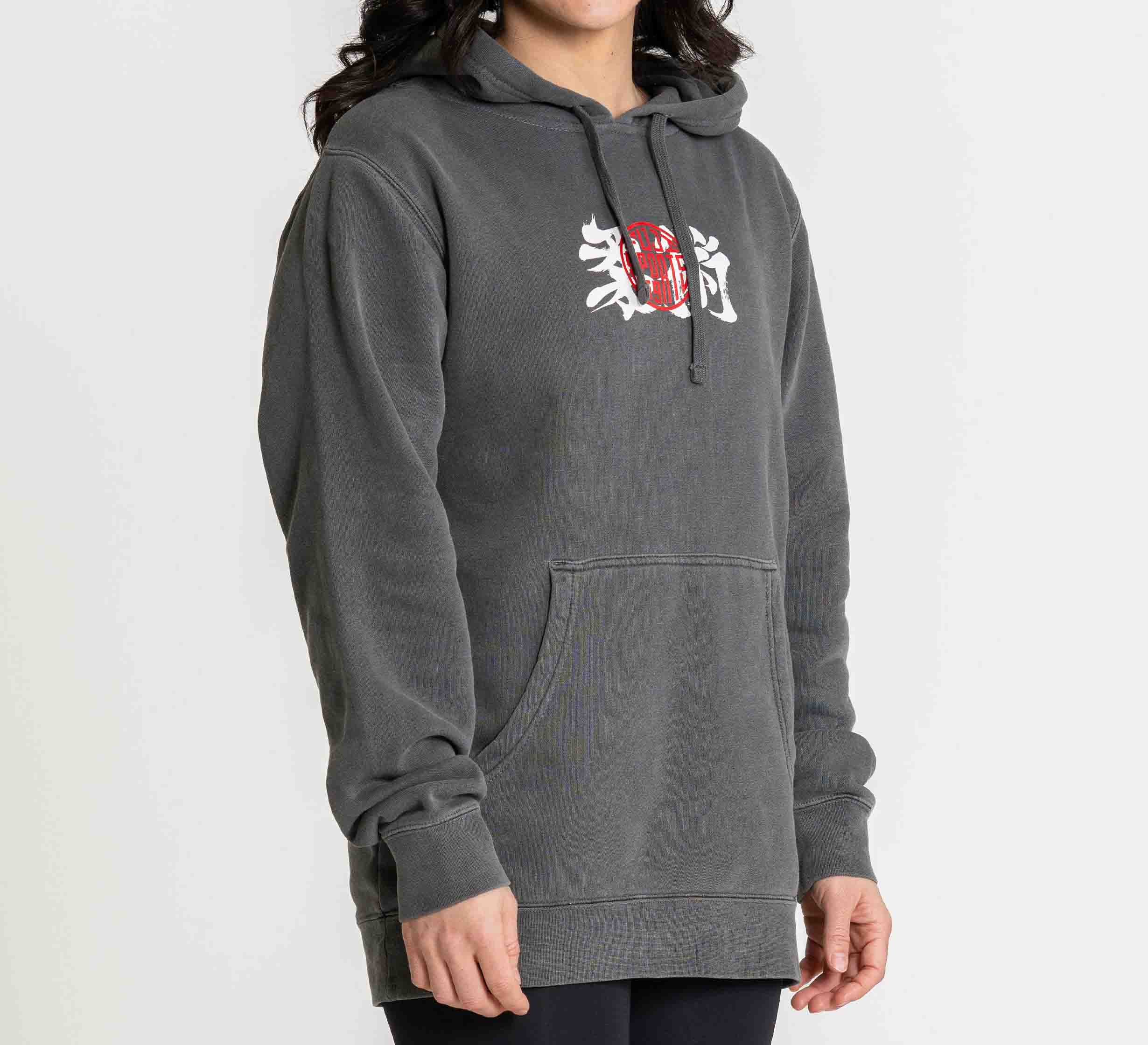 Womens Kanji Hoodie Black