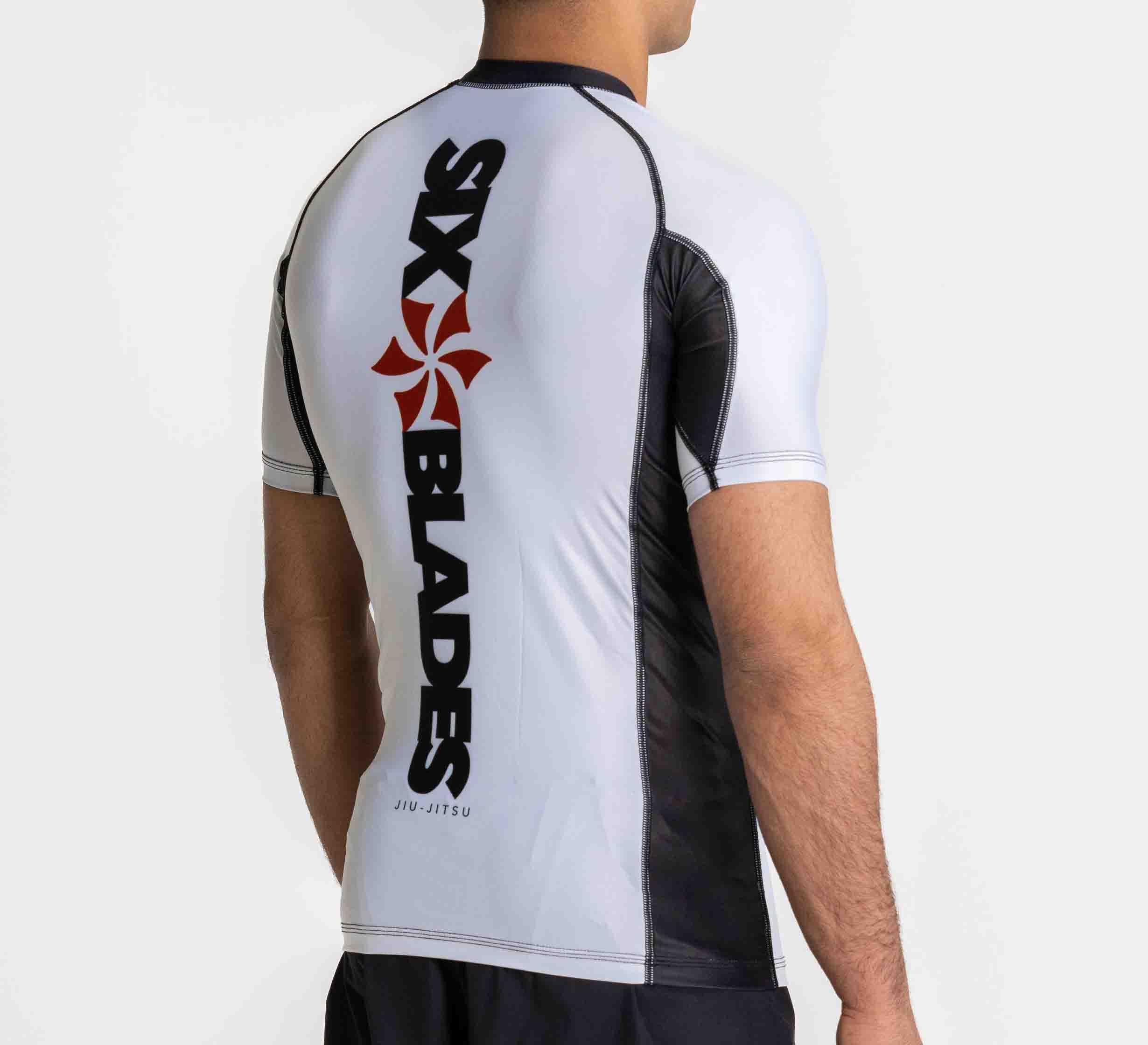 Six Blades Short Sleeve Rashguard White