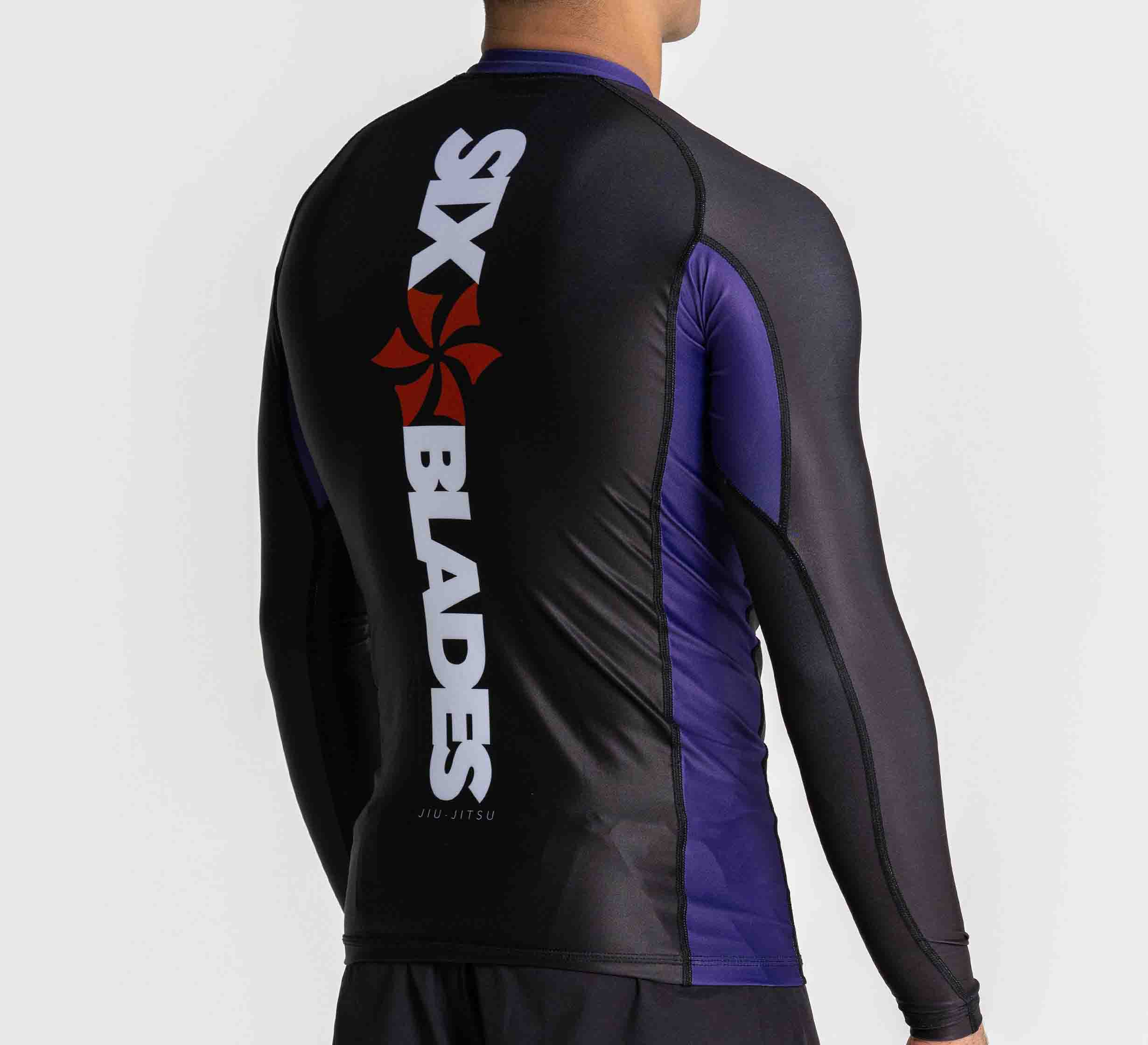 Six Blades Long Sleeve Rashguard Purple