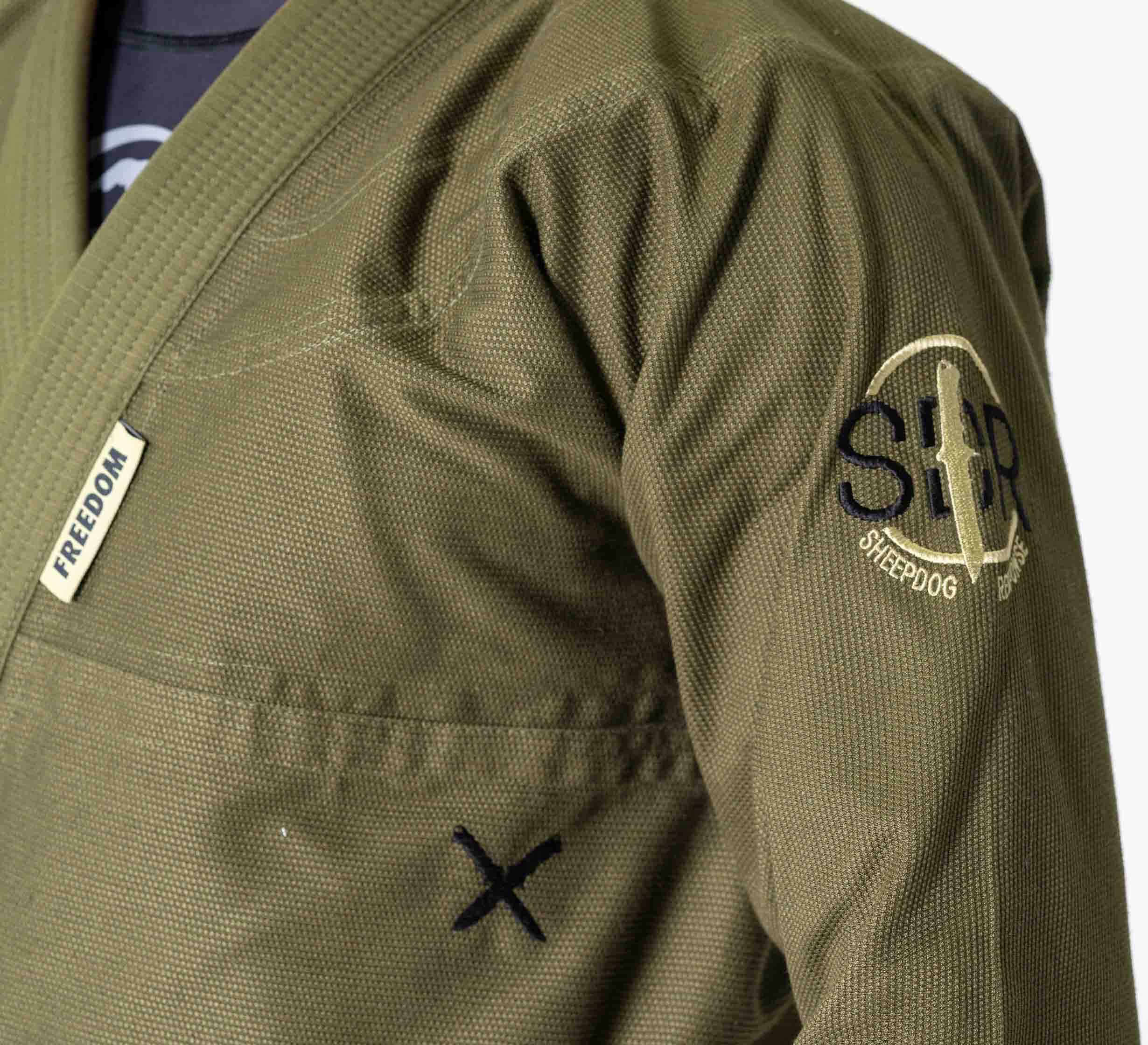 Suparaito BJJ Gi Sheepdog Response Edition Military Green