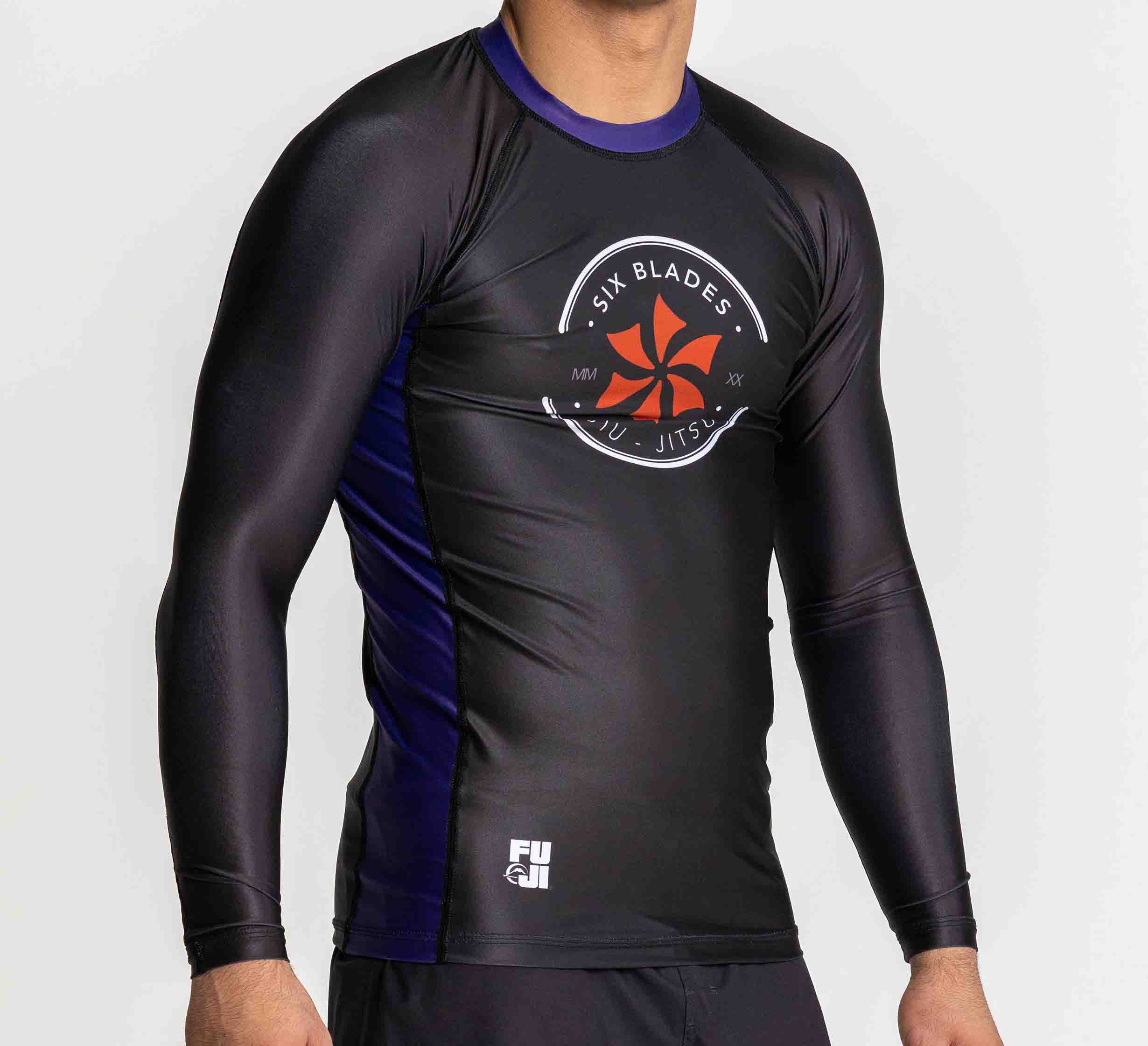 Six Blades Long Sleeve Rashguard Purple