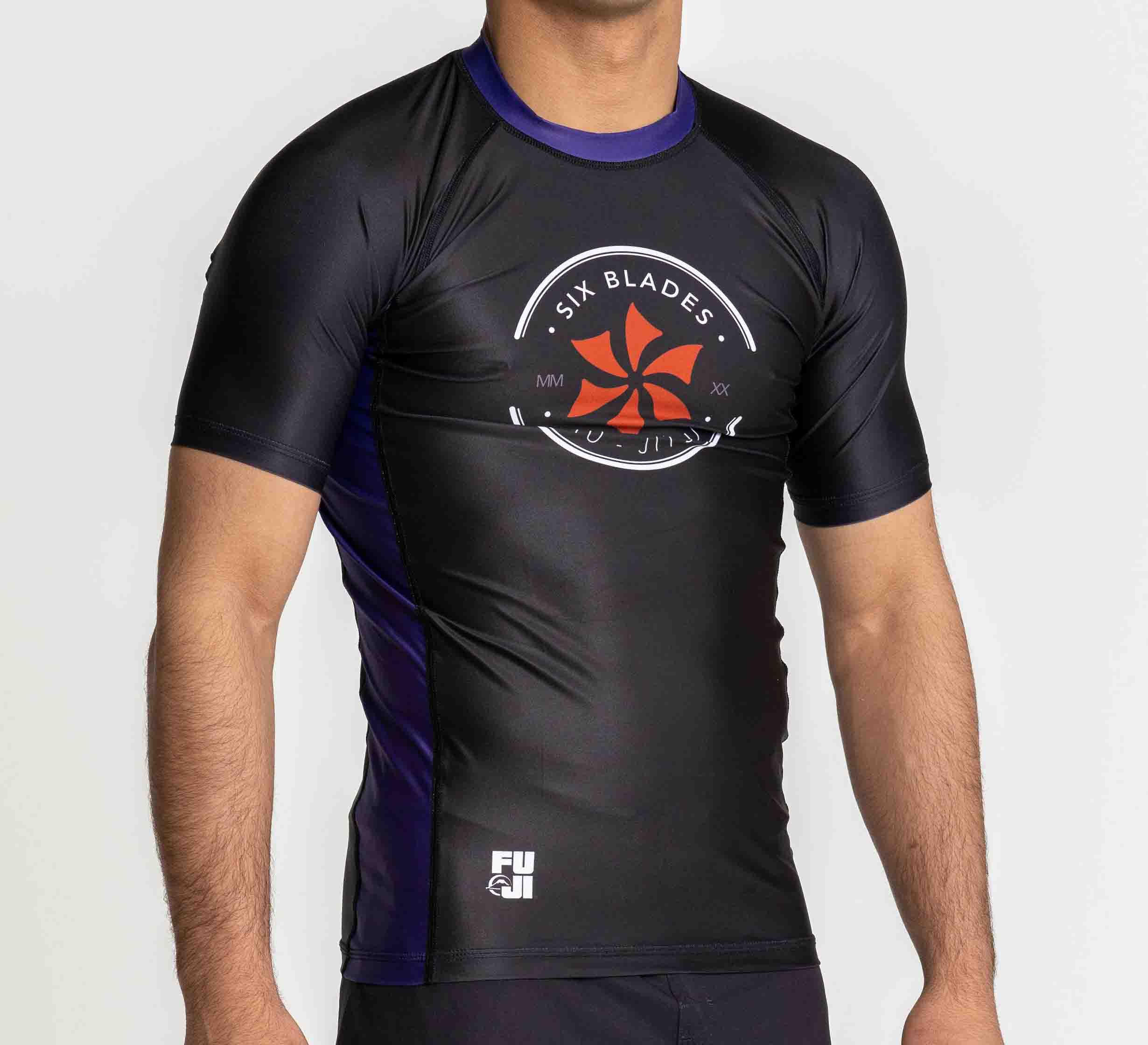 Six Blades Short Sleeve Rashguard Purple