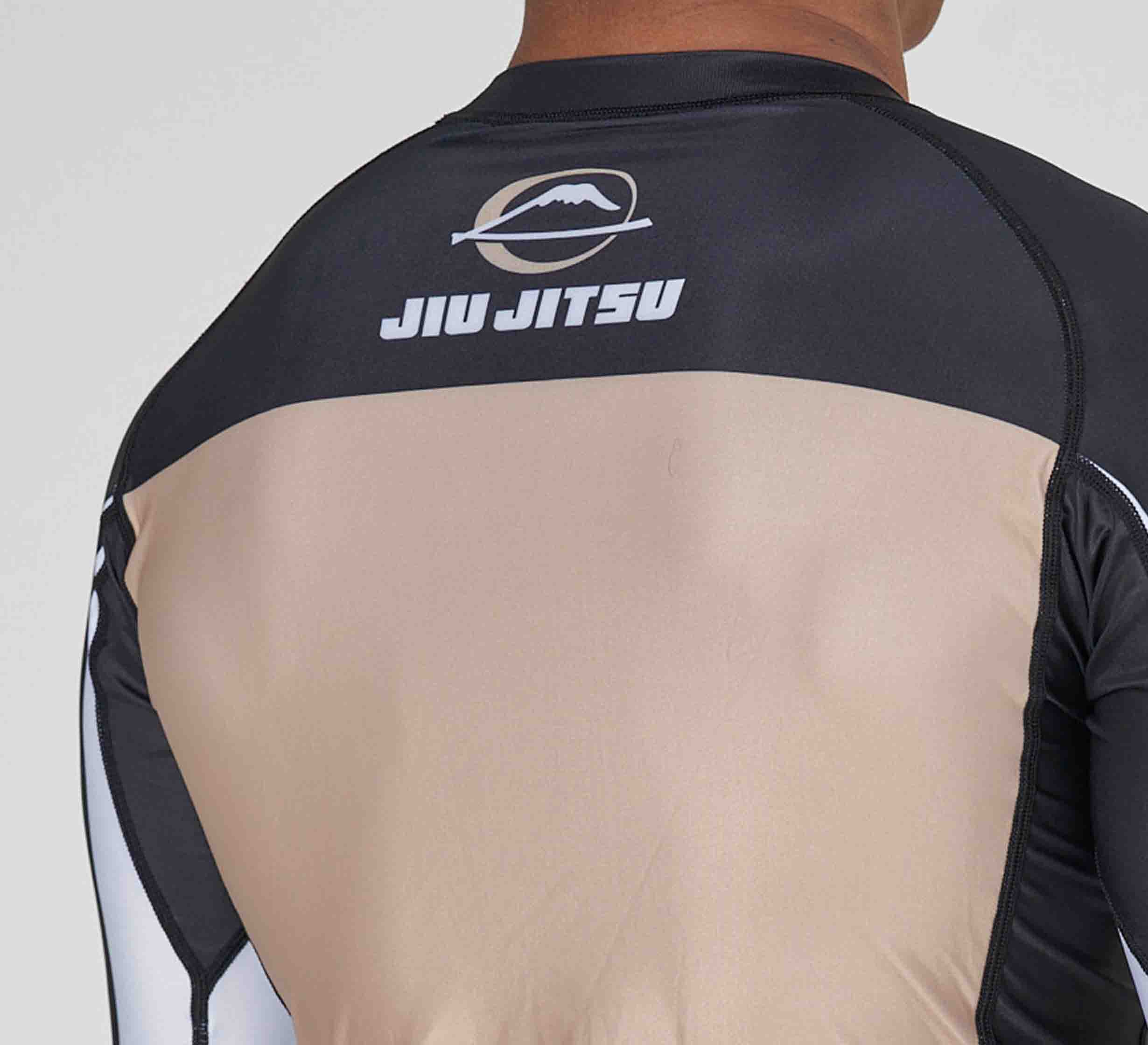 Jiu Jitsu Script Flex Lite Long Sleeve Rashguard Black