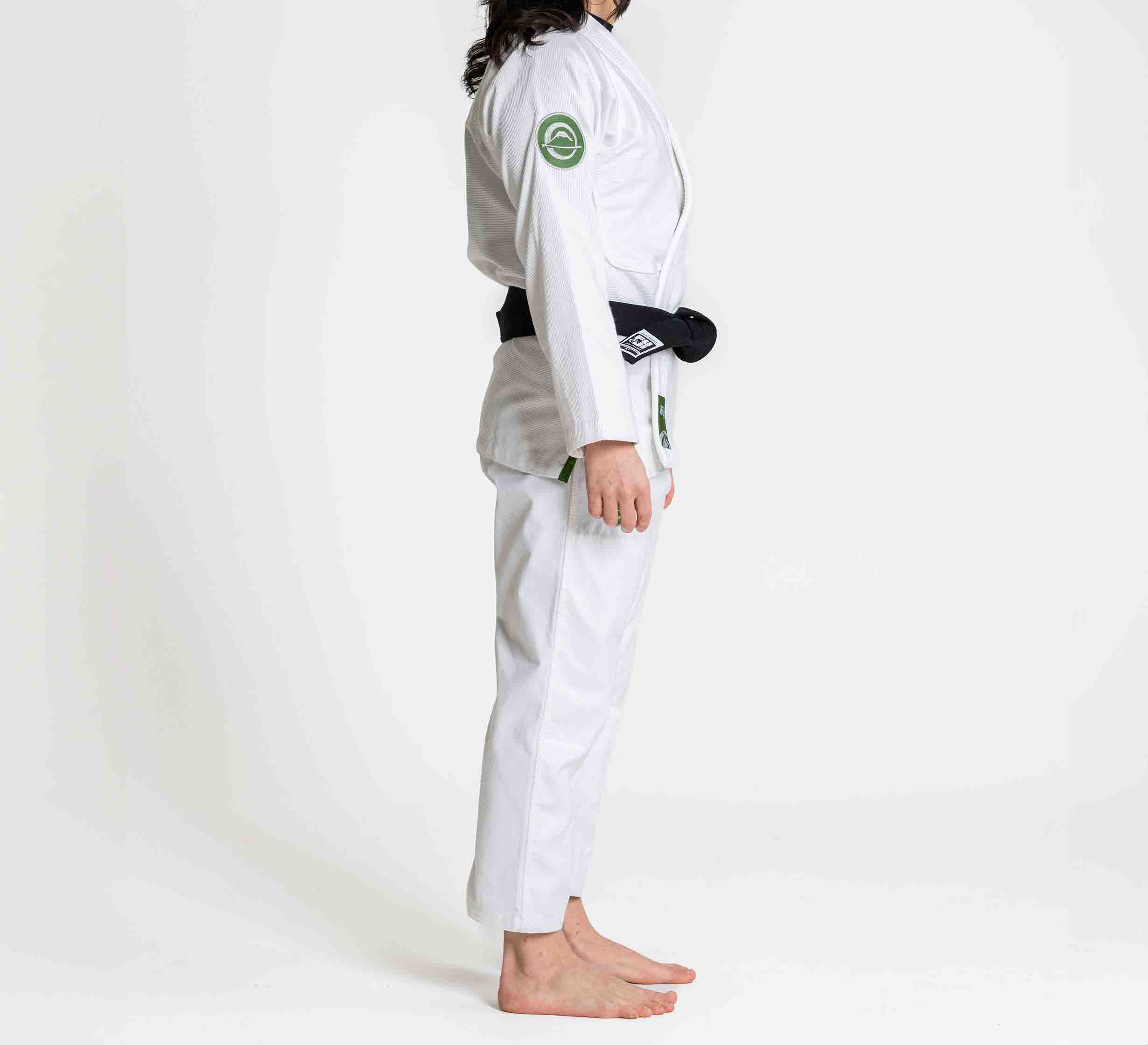 Womens Flow-Tech BJJ Gi White/Green