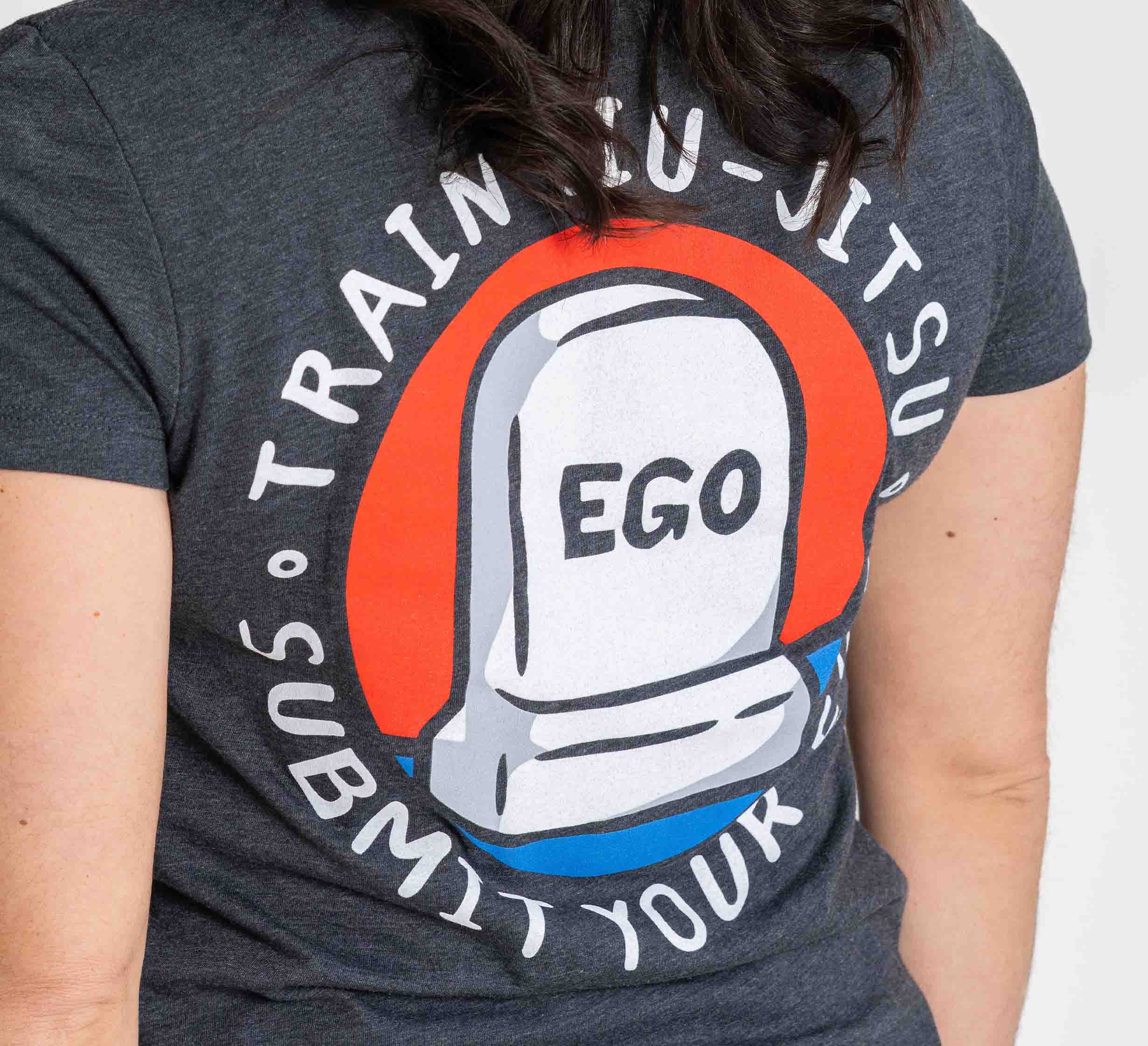 Womens Submit Your Ego T-Shirt Grey