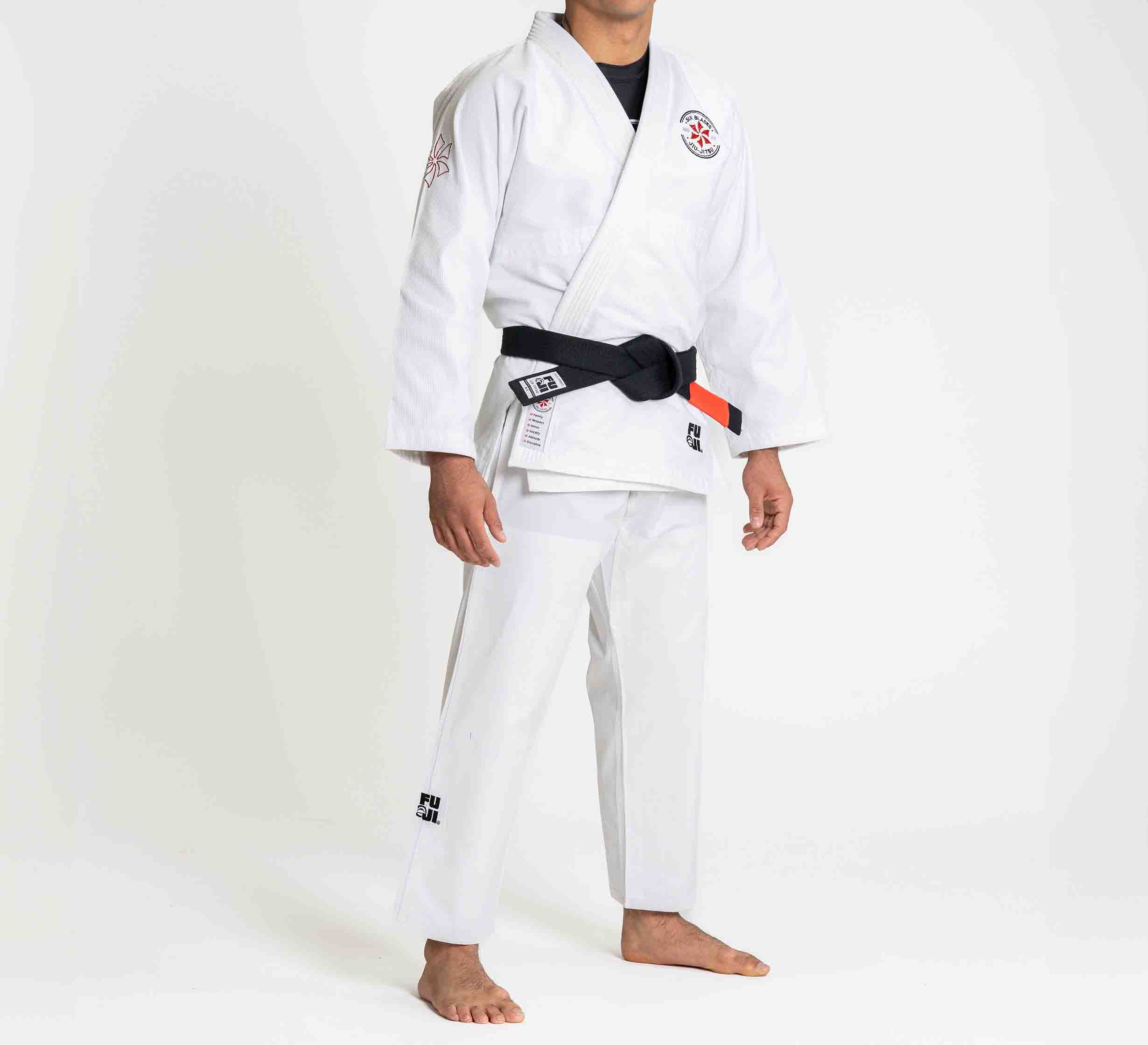 Kids Six Blades Official Suparaito BJJ Gi White