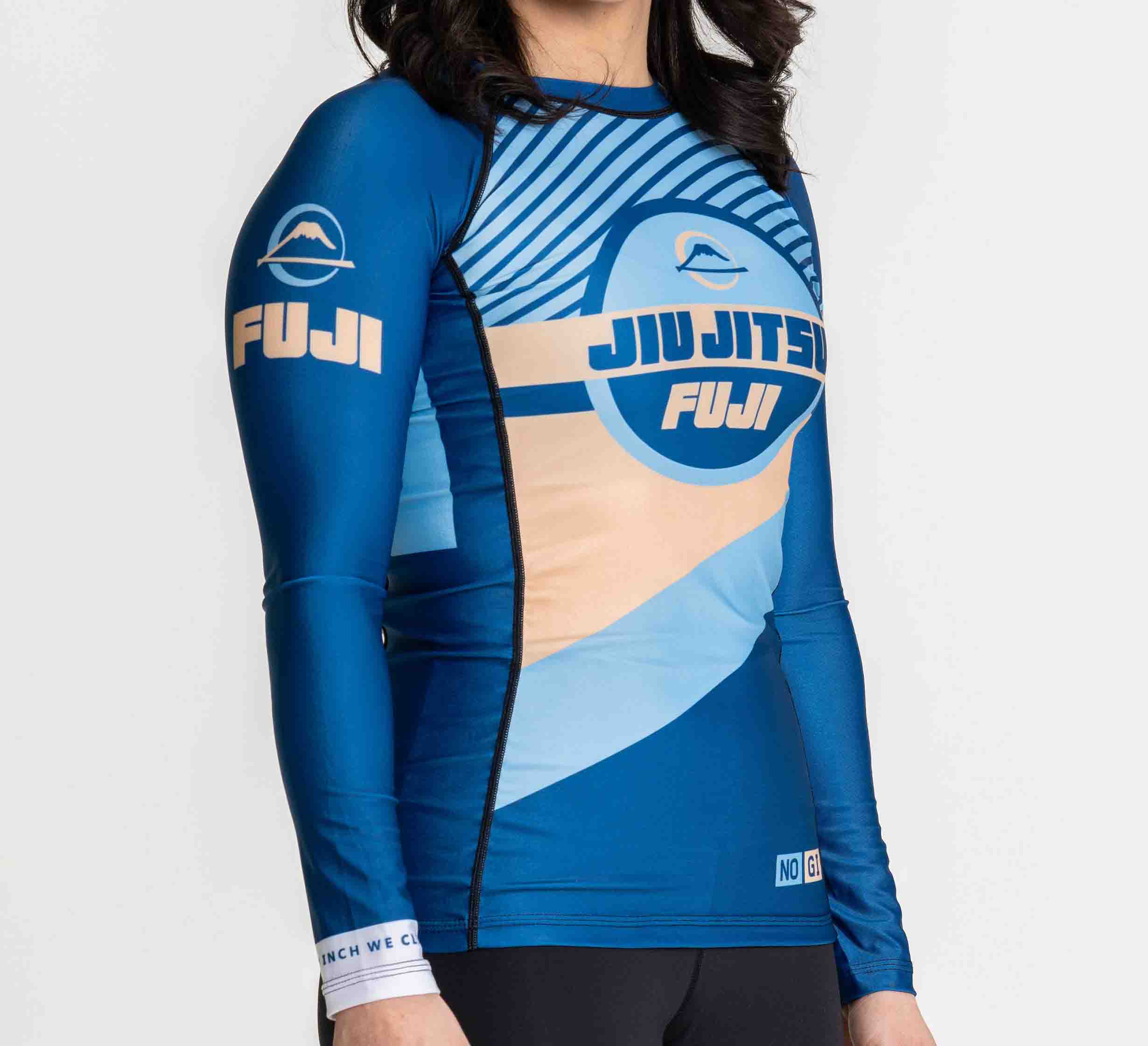 Womens Pacer Flex Lite Long Sleeve Rashguard Blue/Gold