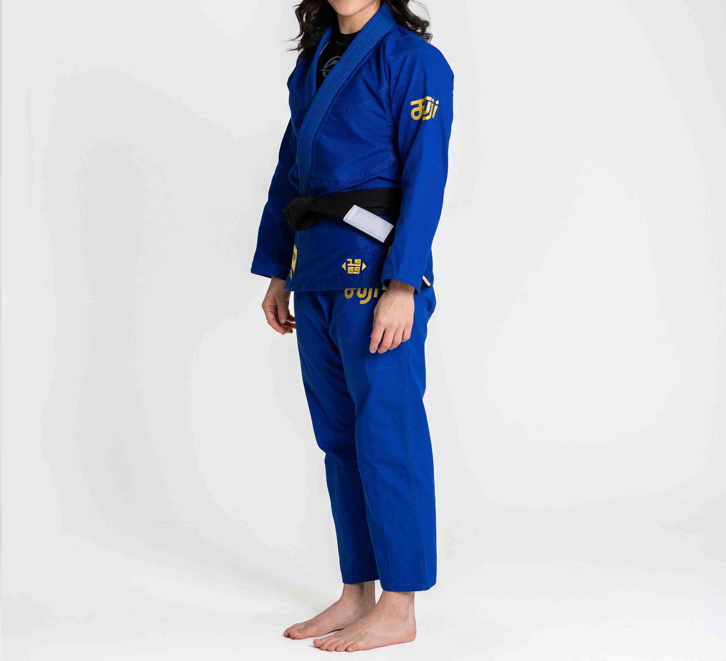 Womens Flow-Tech BJJ Gi Blue/Gold