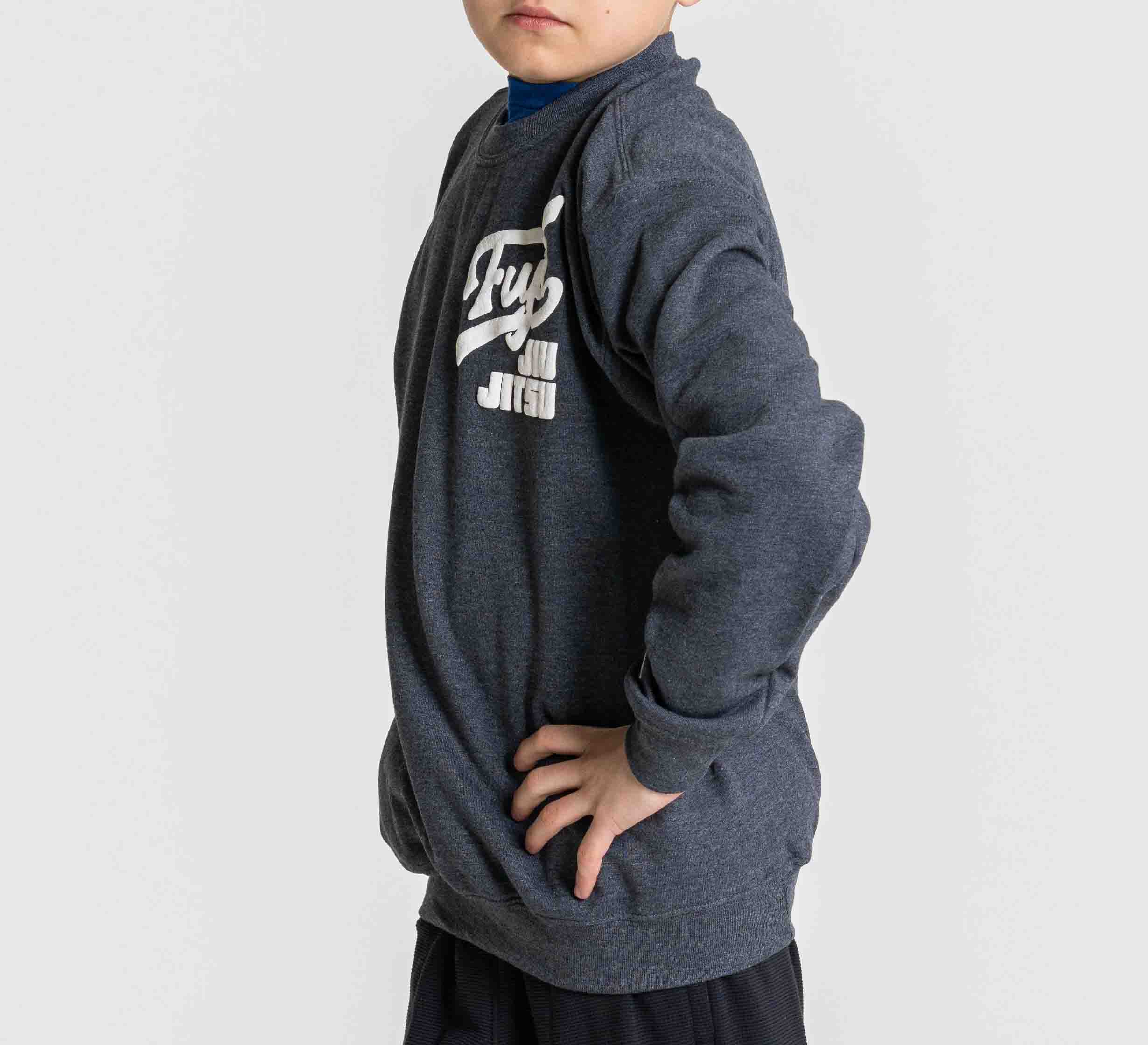 Kids Signature Crewneck Carbon