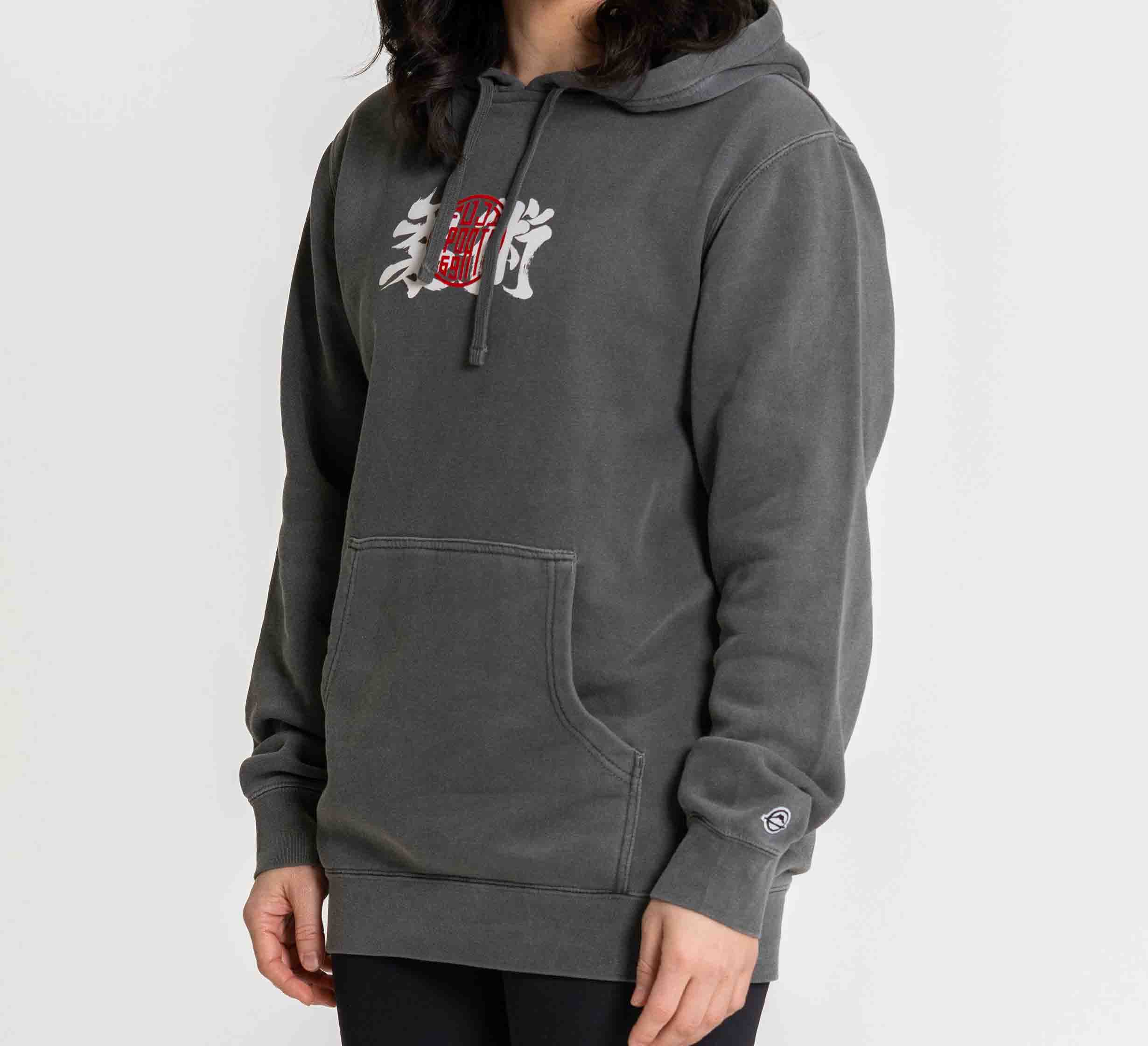 Womens Kanji Hoodie Black