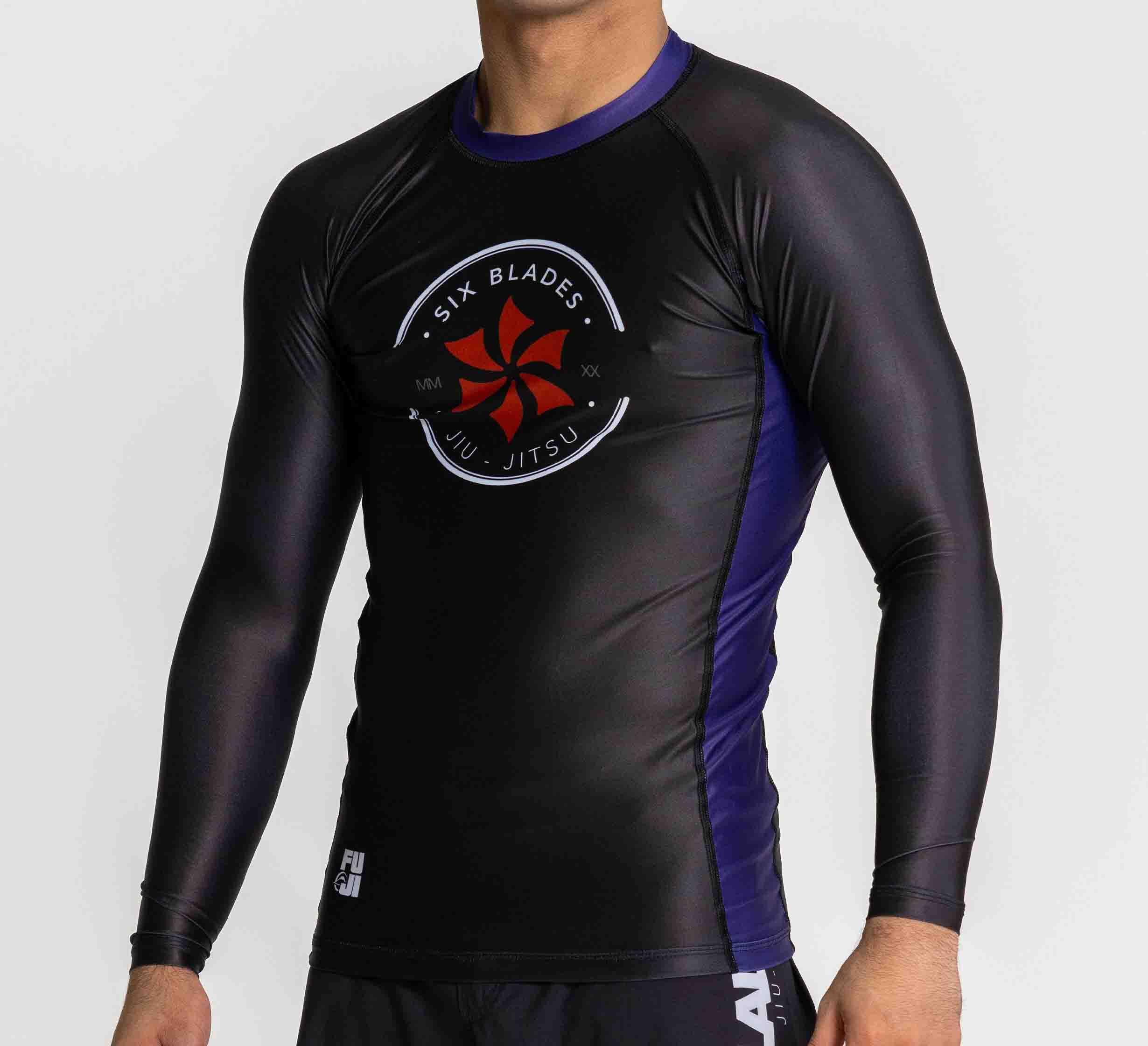 Six Blades Long Sleeve Rashguard Purple