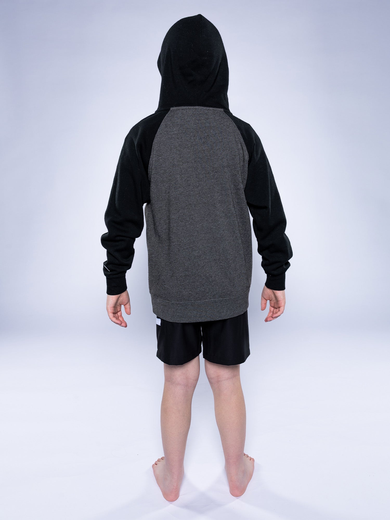 Kids Jiu Jitsu Varsity Zip Hoodie Charcoal