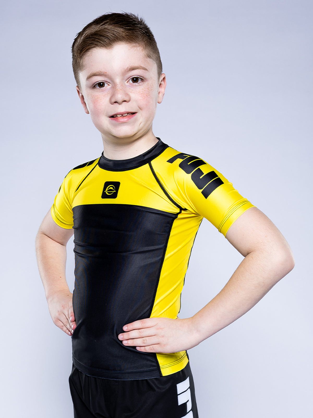 Kids Competition Ranked Rashguard Yellow