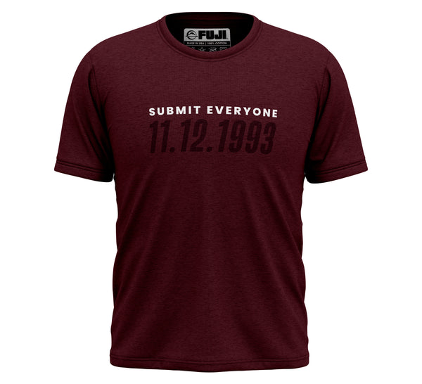 Royce Gracie Submit Everyone T-Shirt Maroon