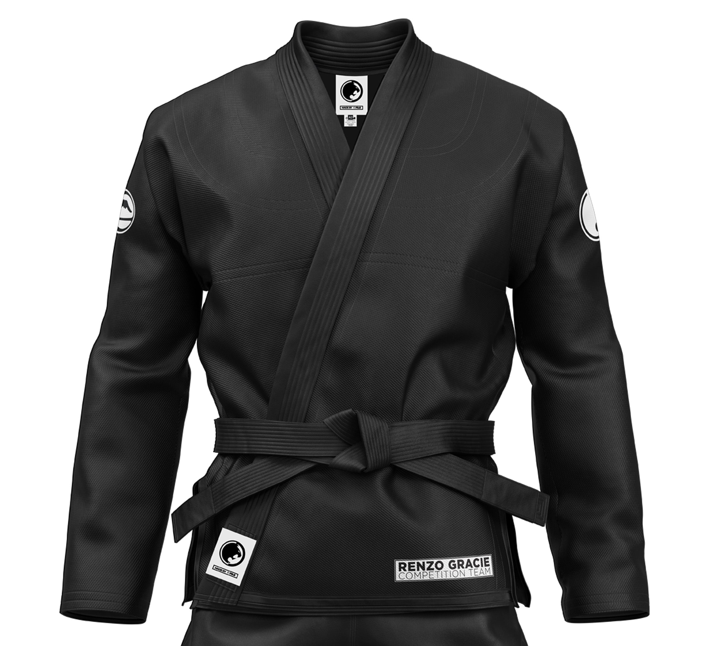 Kids Renzo Gracie Competition BJJ Gi Black