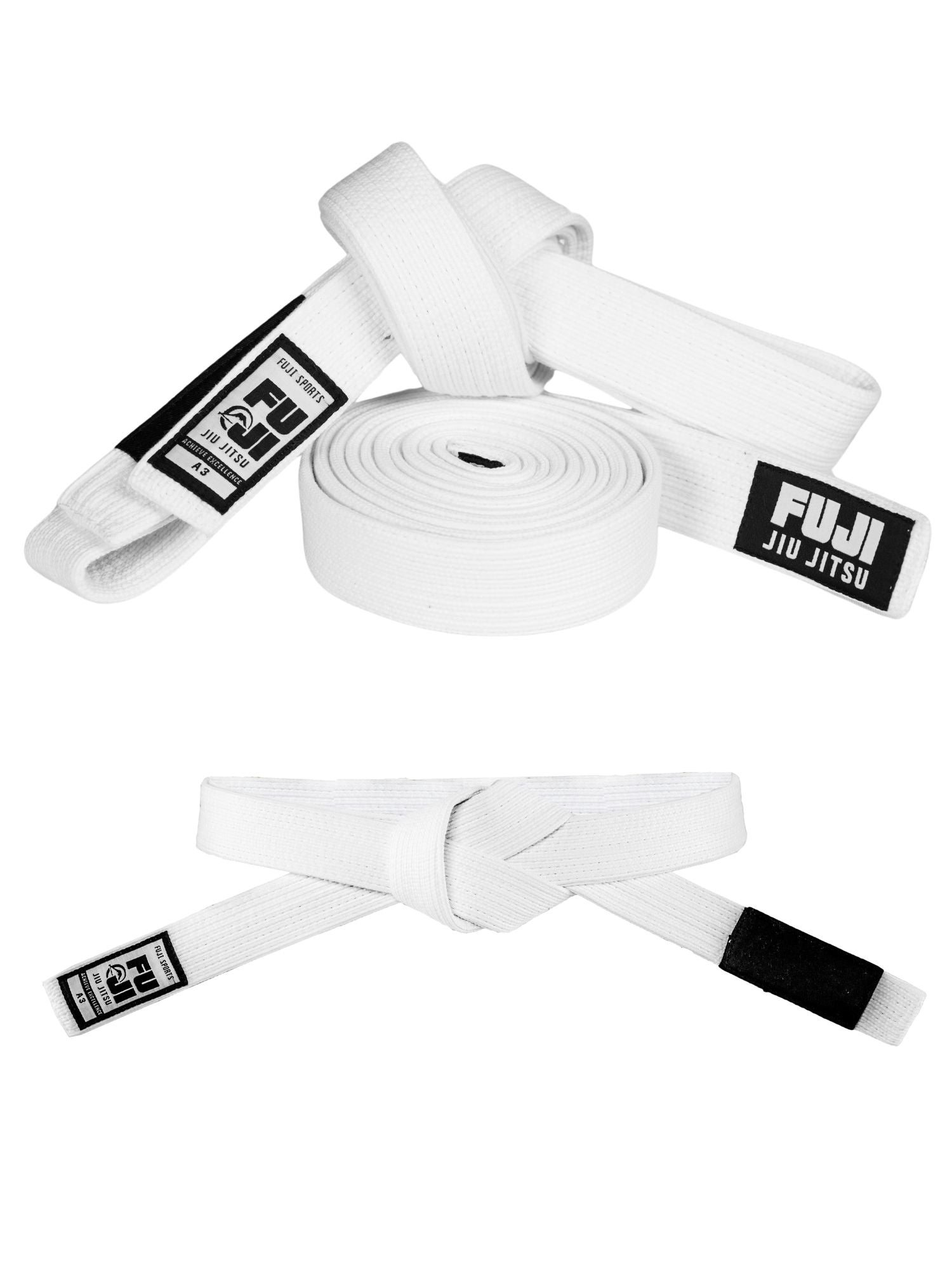 Premium Pearl Weave BJJ Belt White