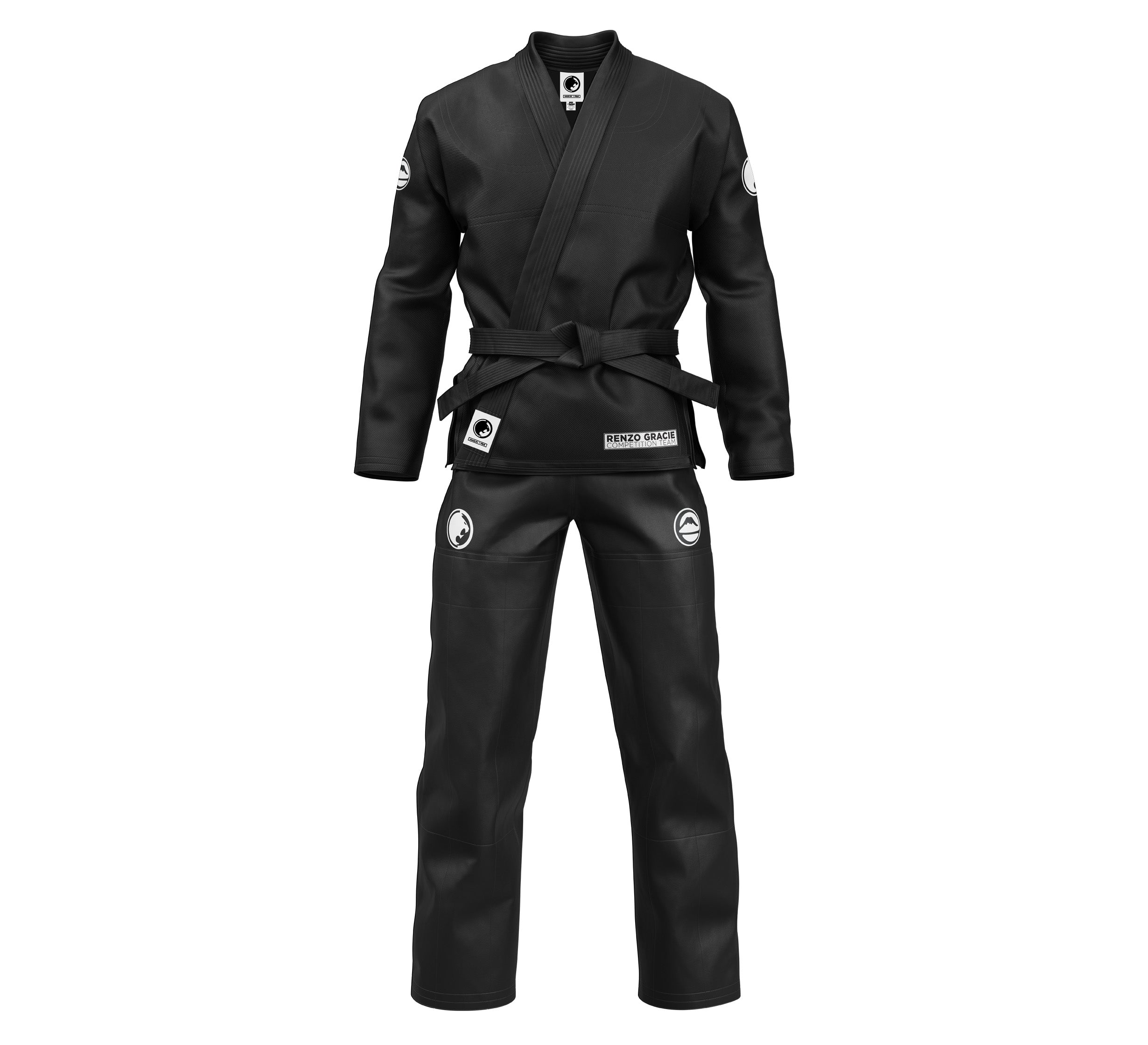 Kids Renzo Gracie Competition BJJ Gi Black