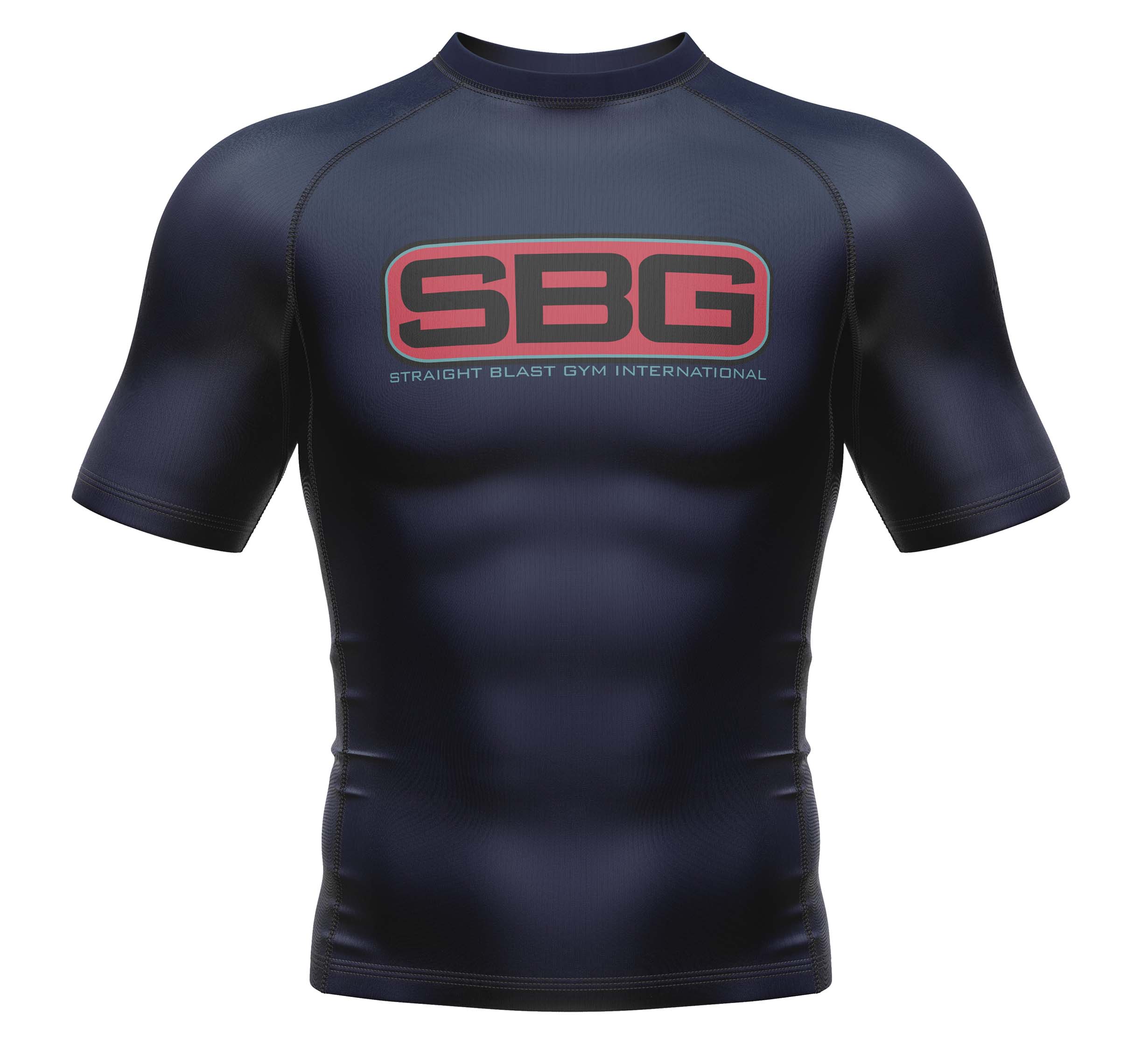 Womens SBG Yellowstone Short Sleeve Rashguard Navy