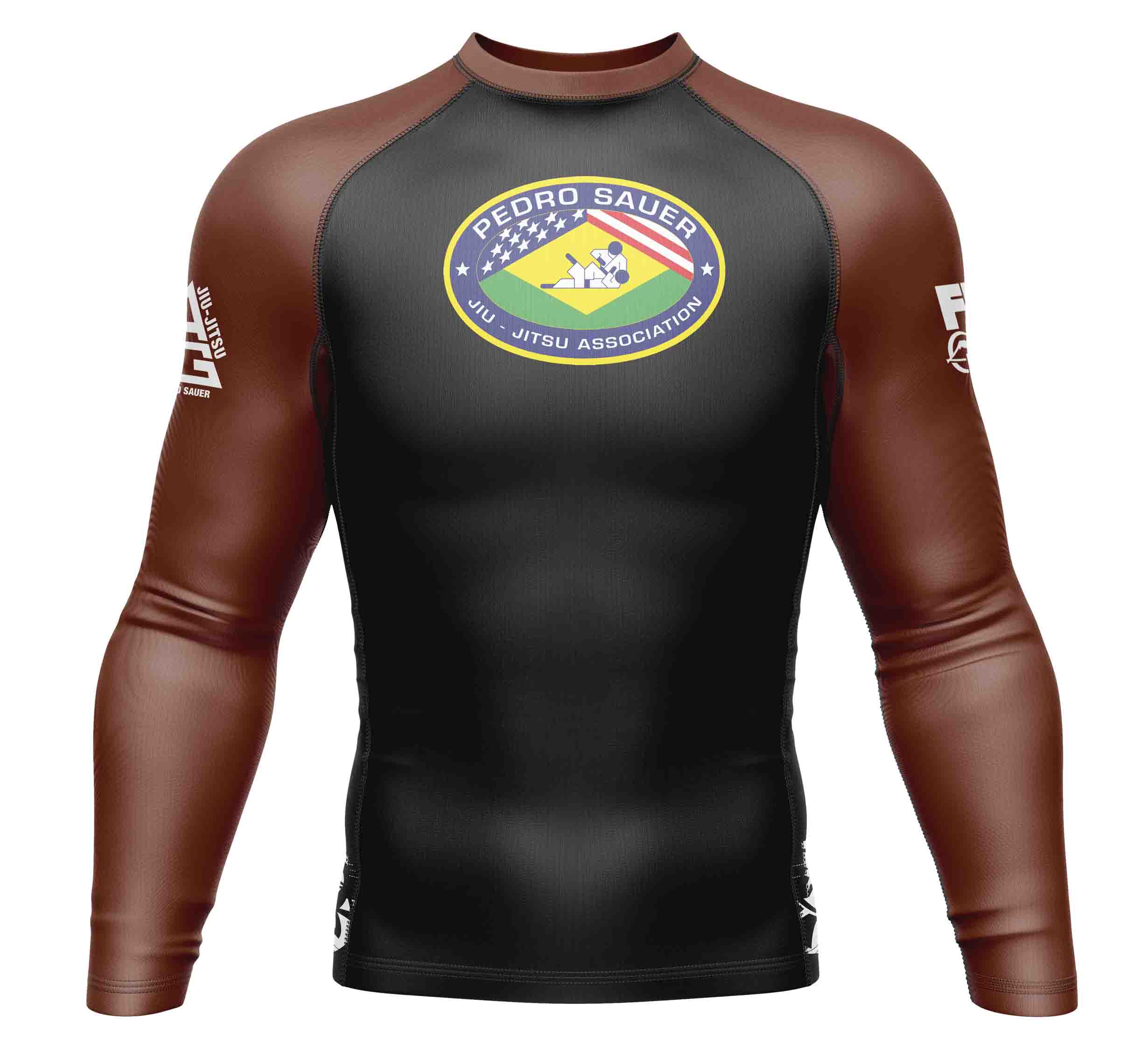 Pedro Sauer Ranked Long Sleeve Rashguard Brown