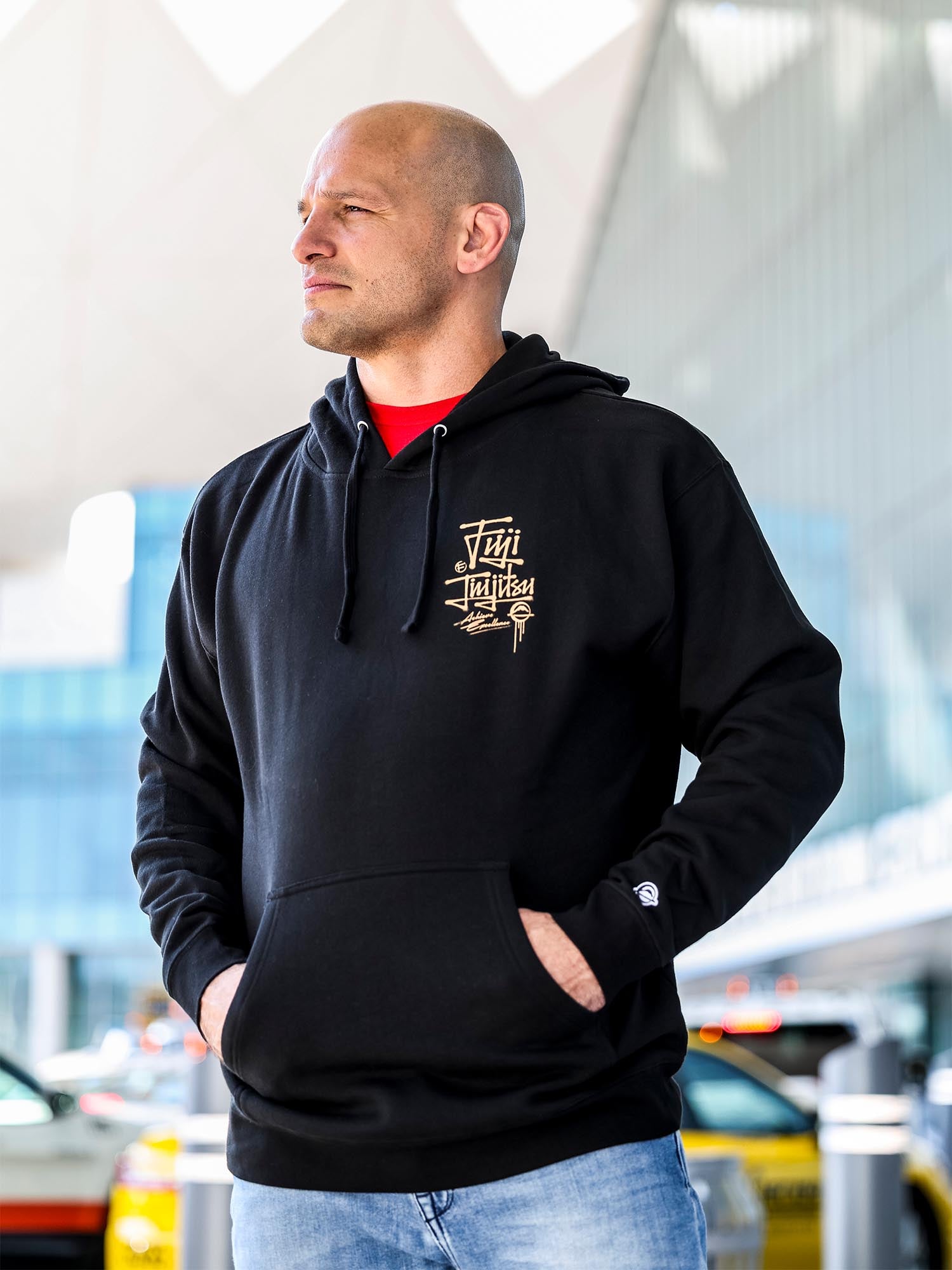 Japanese Street Art Hoodie Black