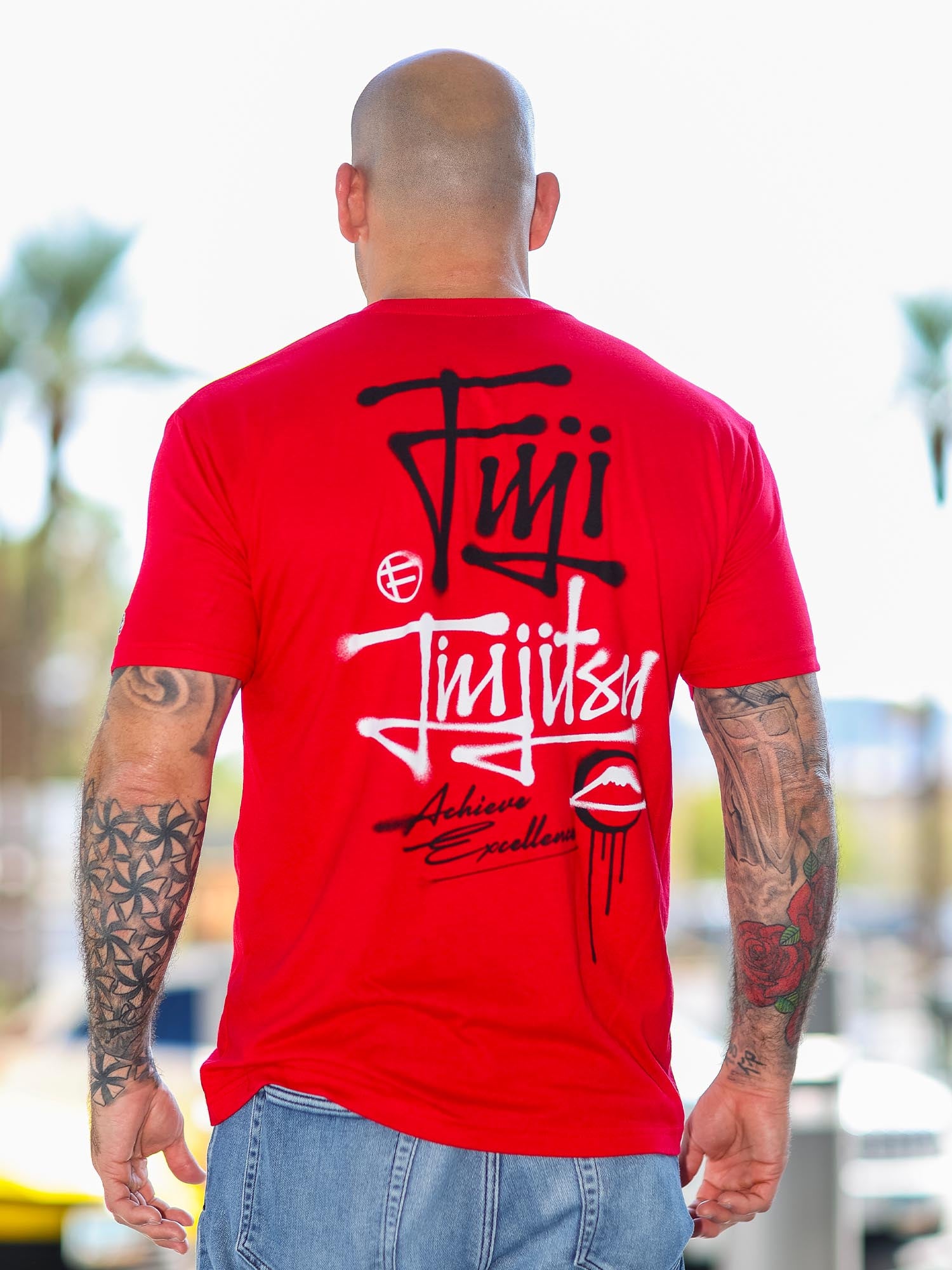 Japanese Street Art Shirt Red