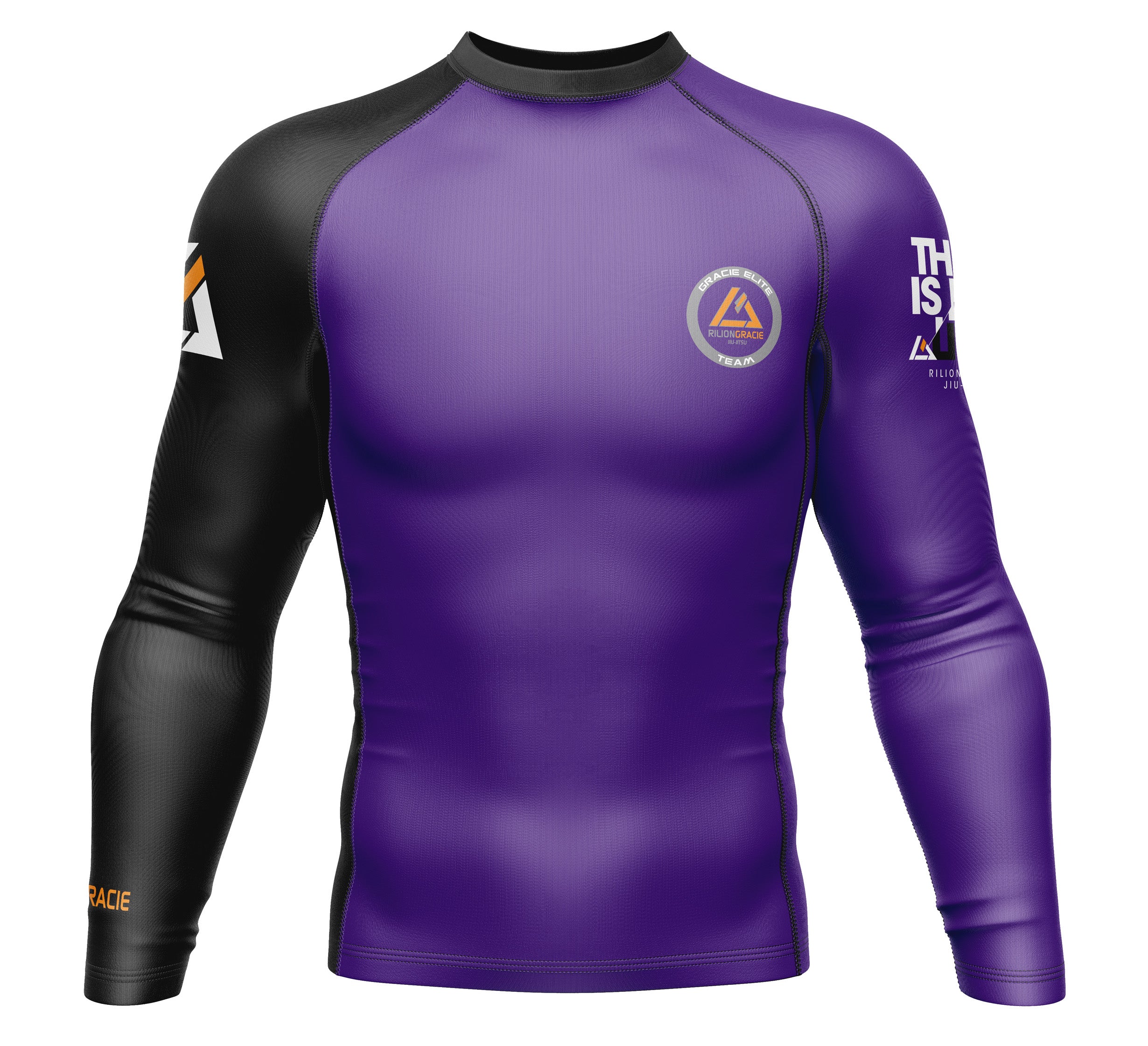 Rilion Gracie Long Sleeve Ranked Rashguard Purple