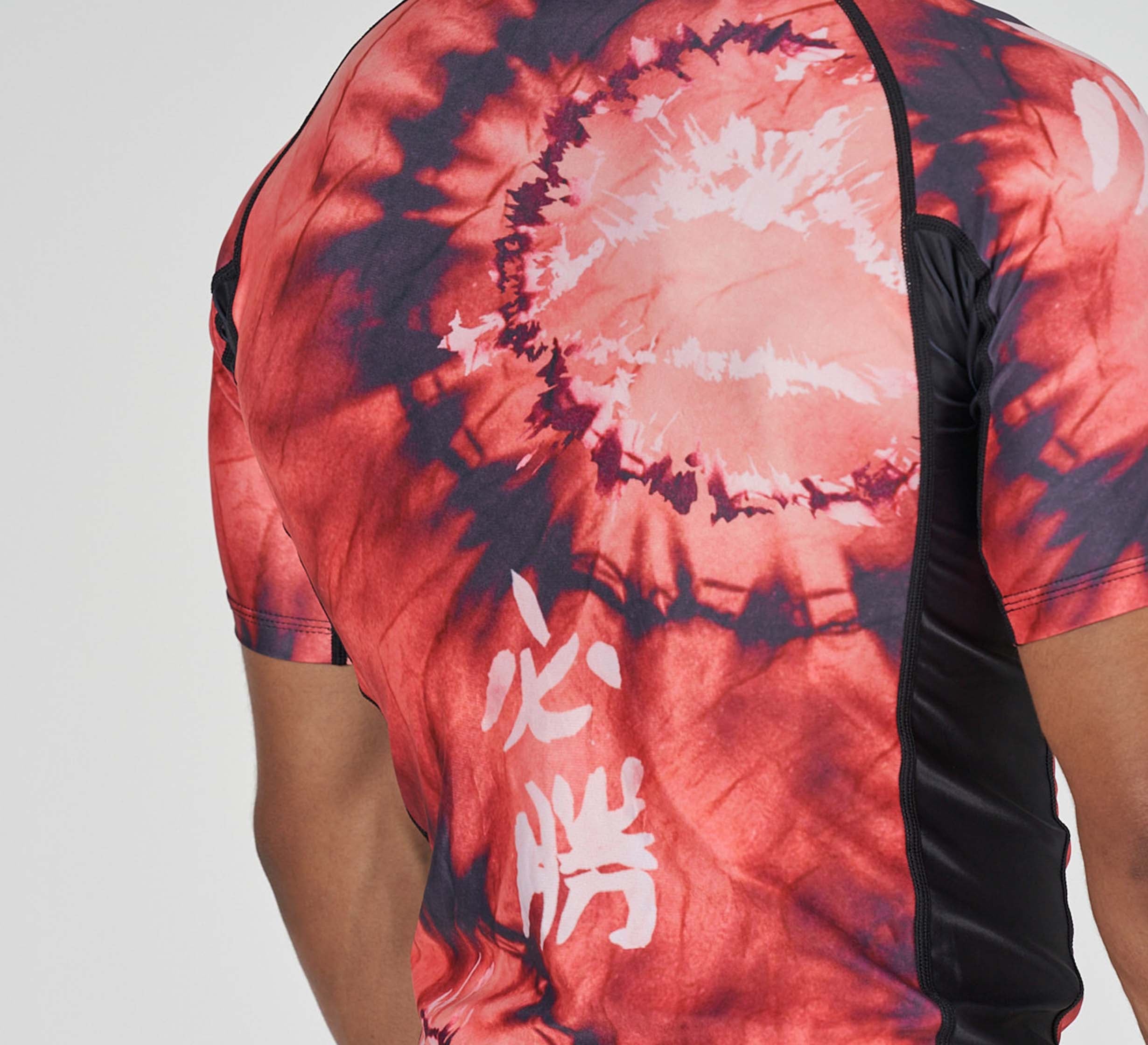 Tie Dye Flex Lite Rashguard Red