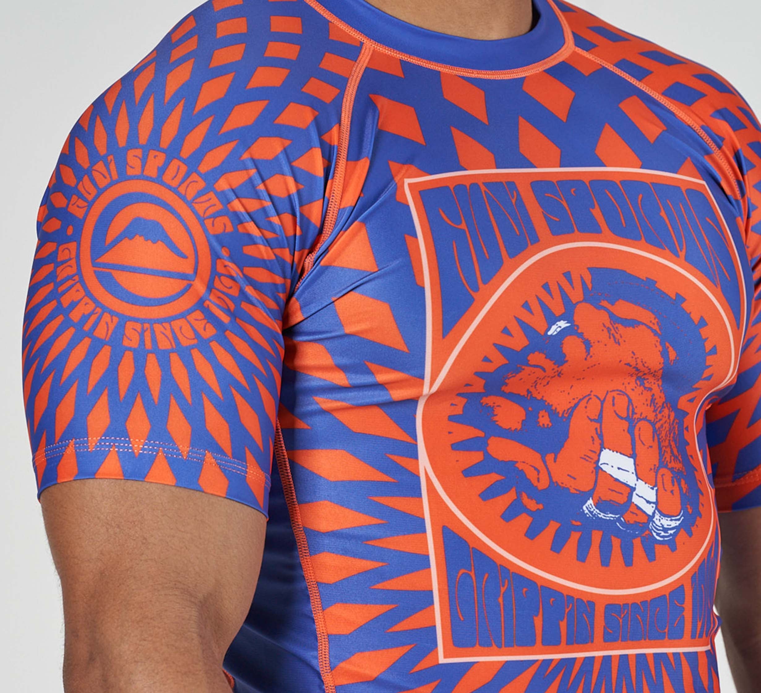 Psychedelic Flex Lite Rashguard Blue