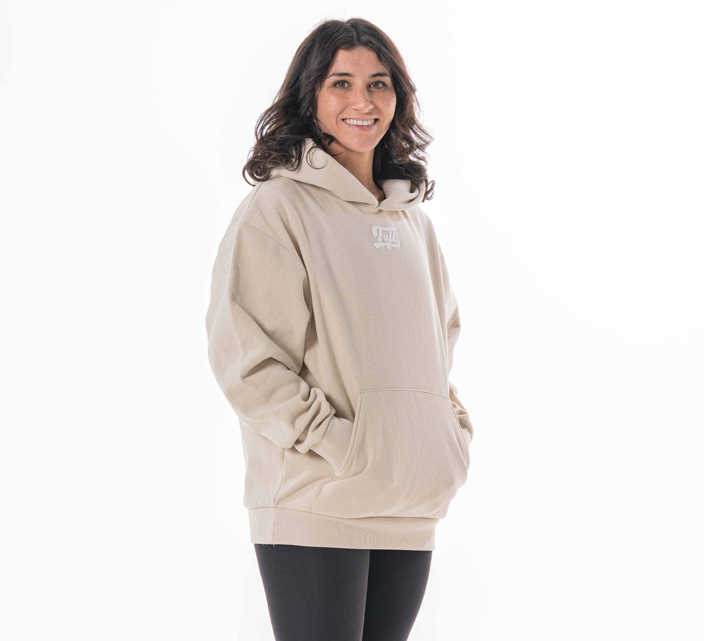 Womens Oversized Hoodie Bone