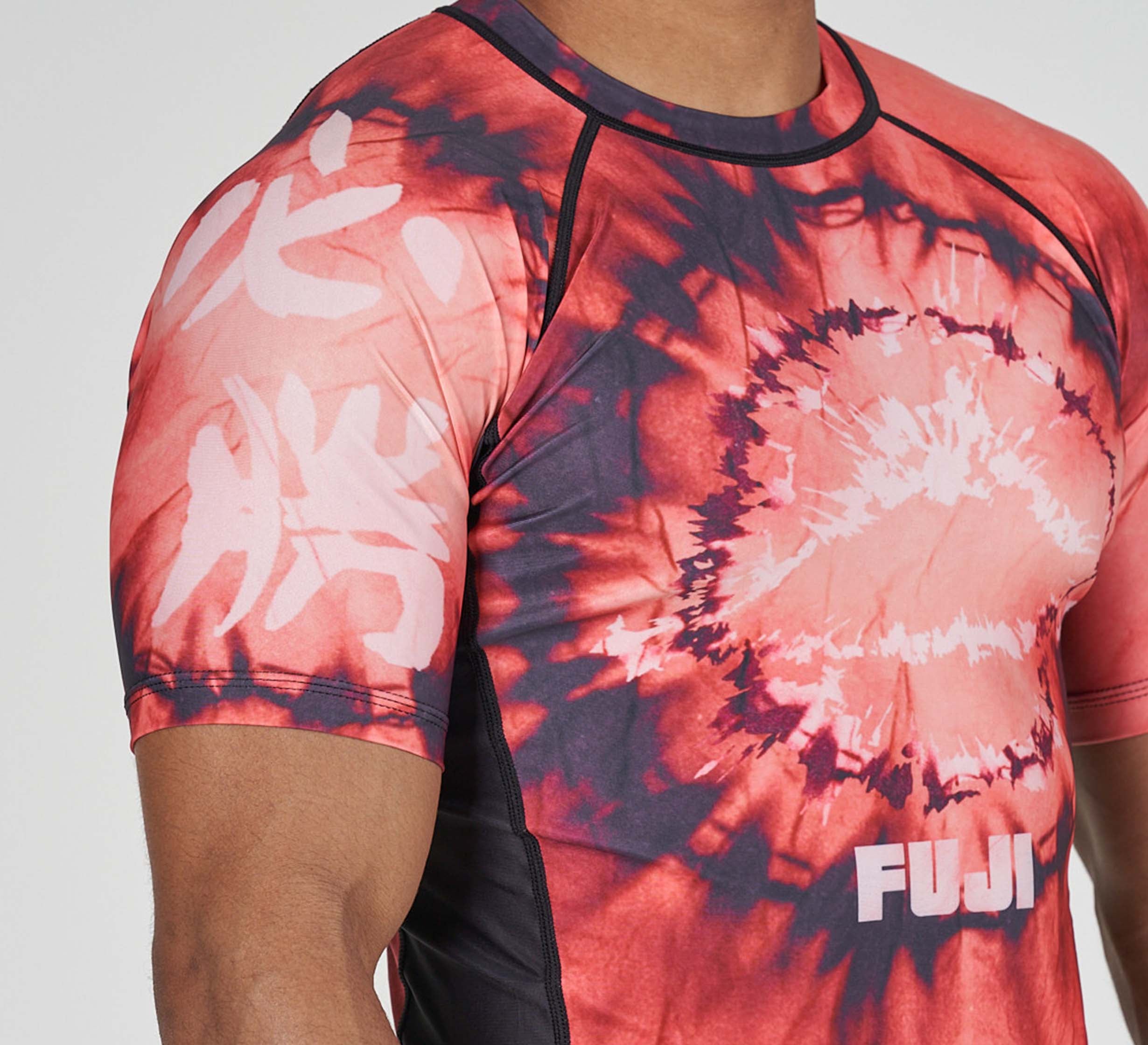 Tie Dye Flex Lite Rashguard Red