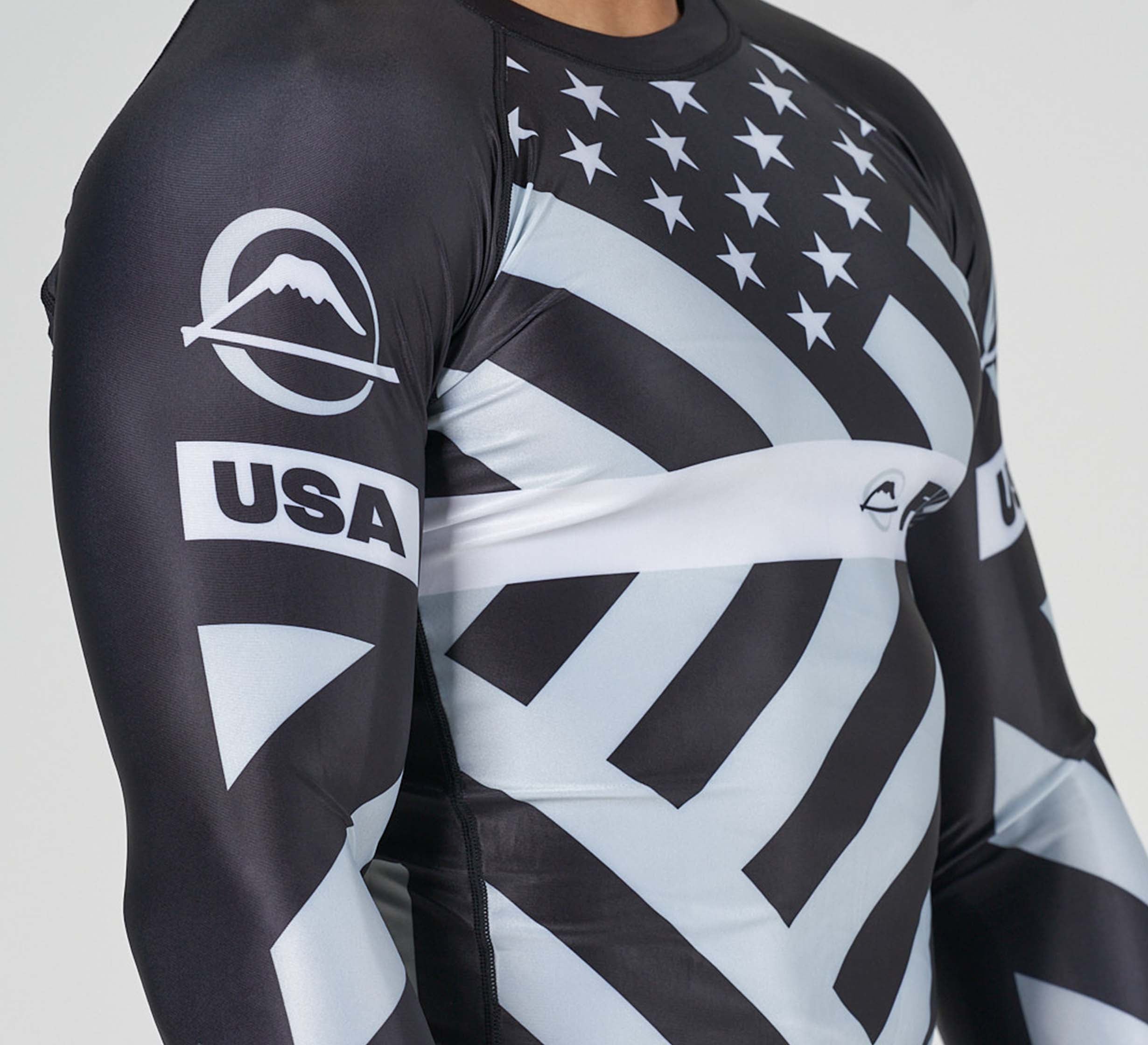 American Grappler Flex Lite Rashguard Black