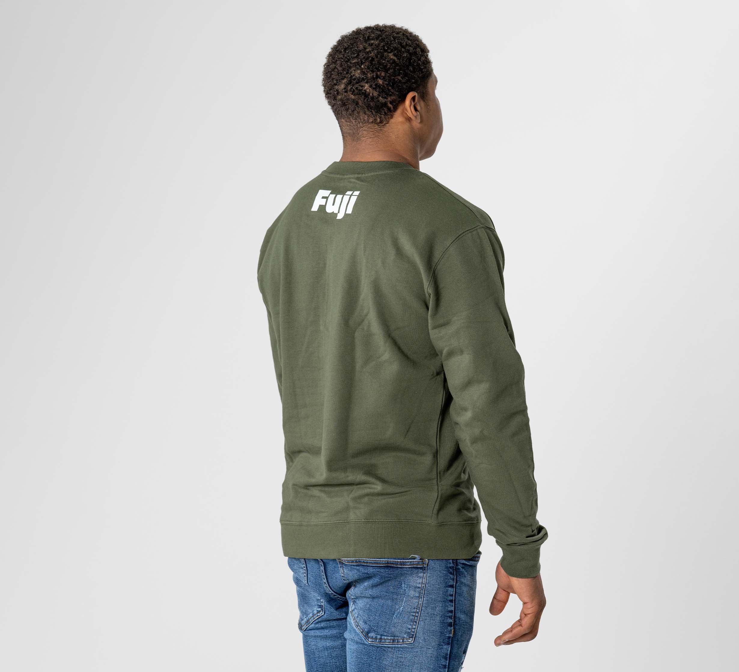 Jiu Jitsu Player Crewneck Military Green