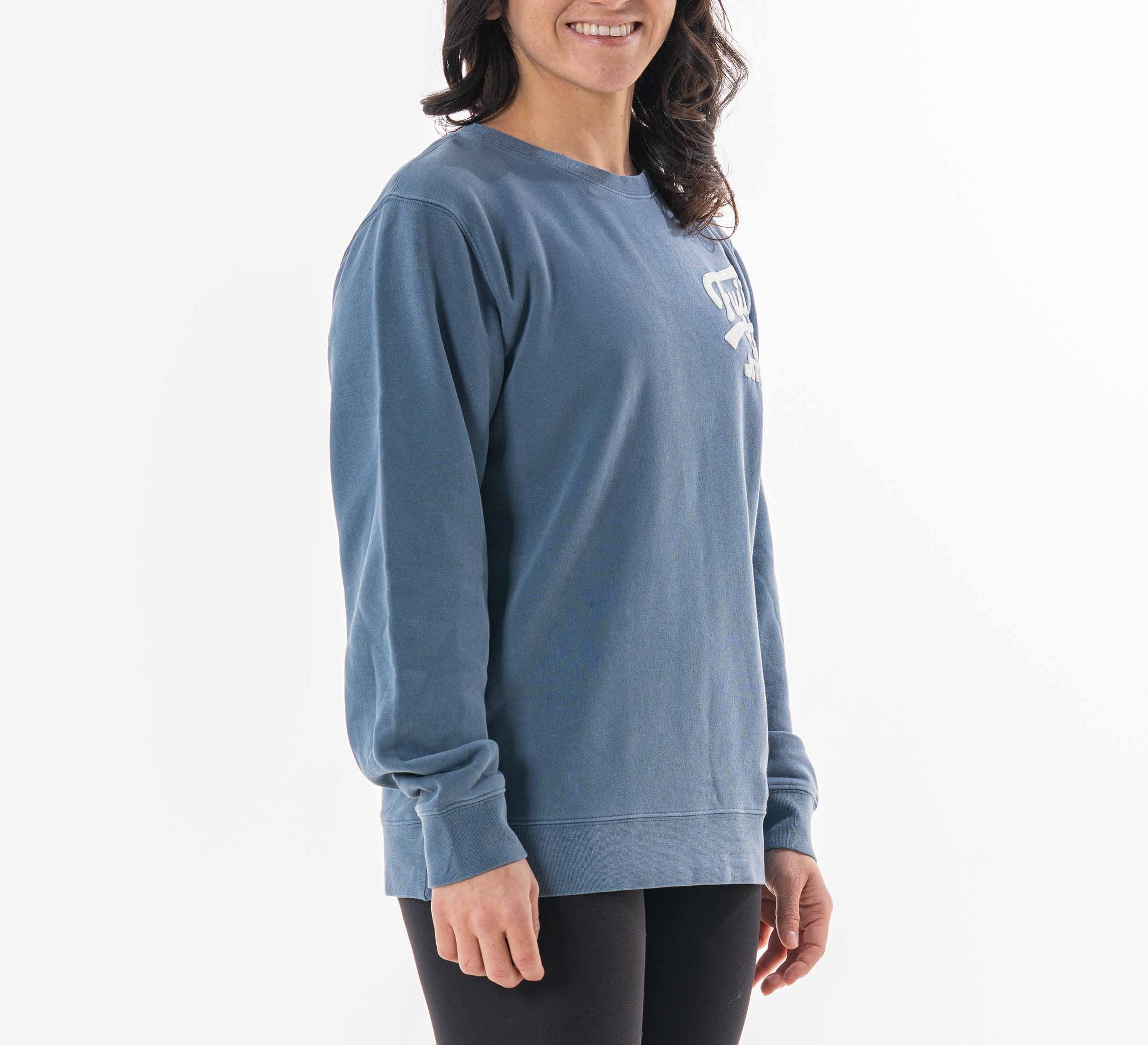 Womens Signature Crewneck Blue