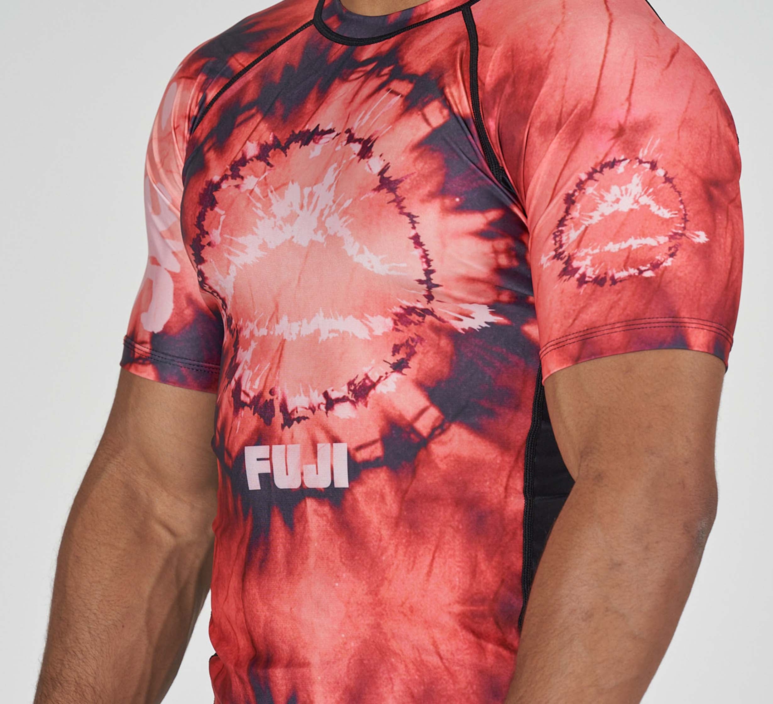 Tie Dye Flex Lite Rashguard Red