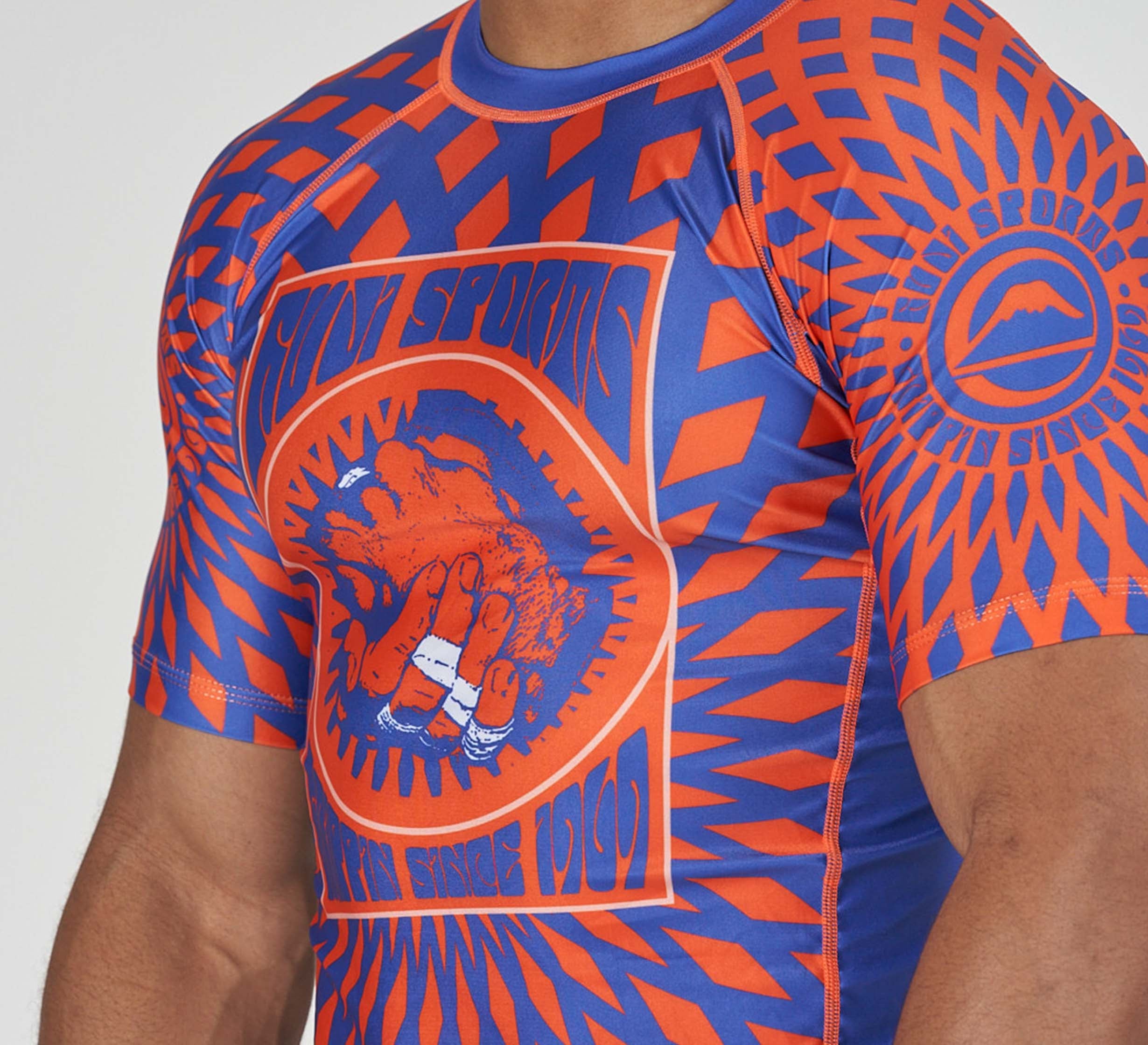 Psychedelic Flex Lite Rashguard Blue