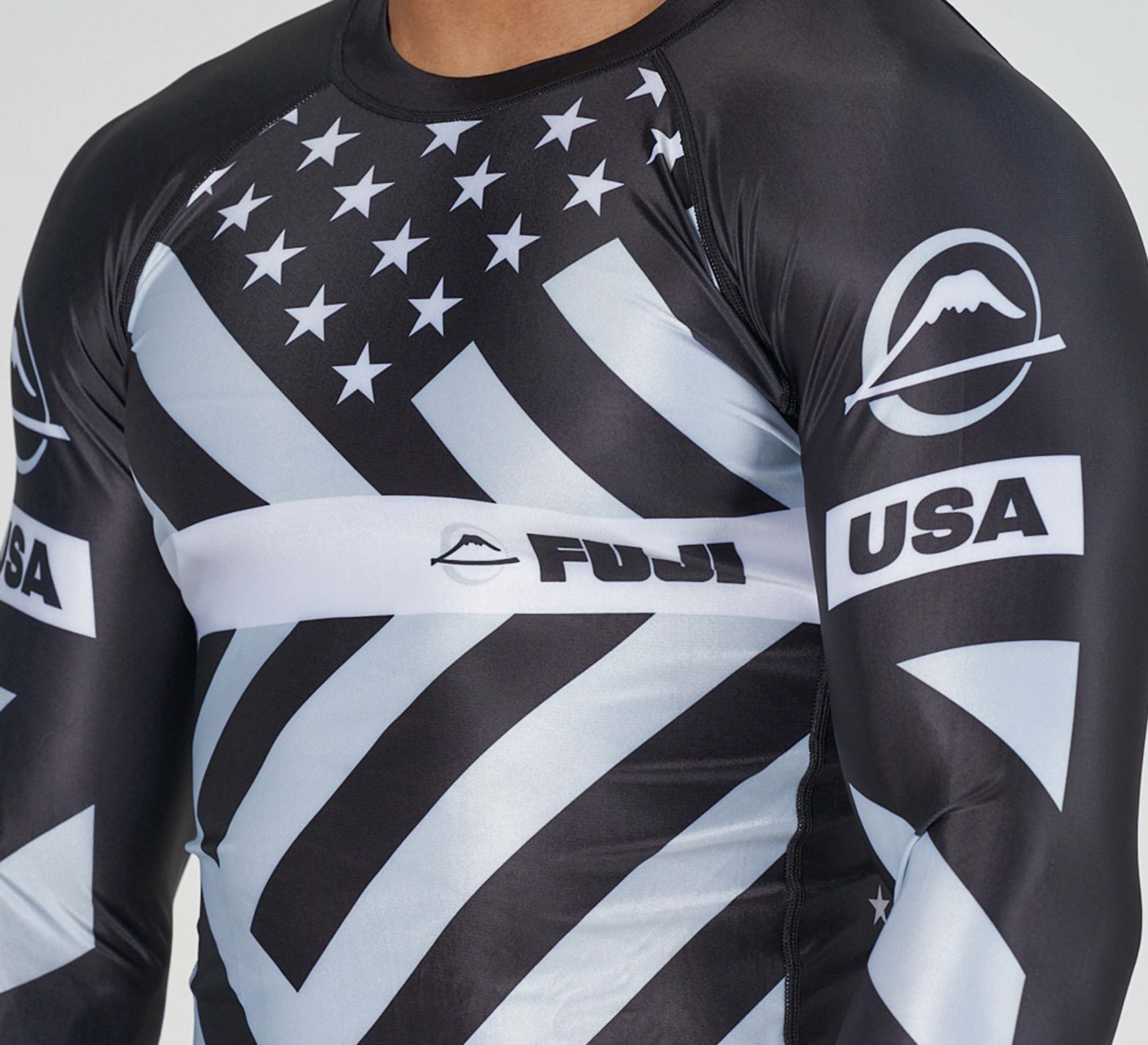 American Grappler Flex Lite Rashguard Black