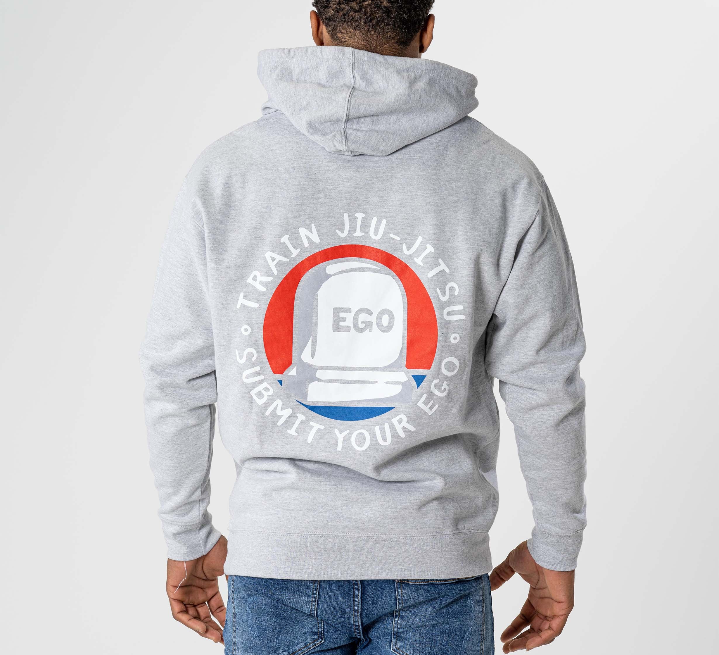 Submit Your Ego Hoodie Heather Grey