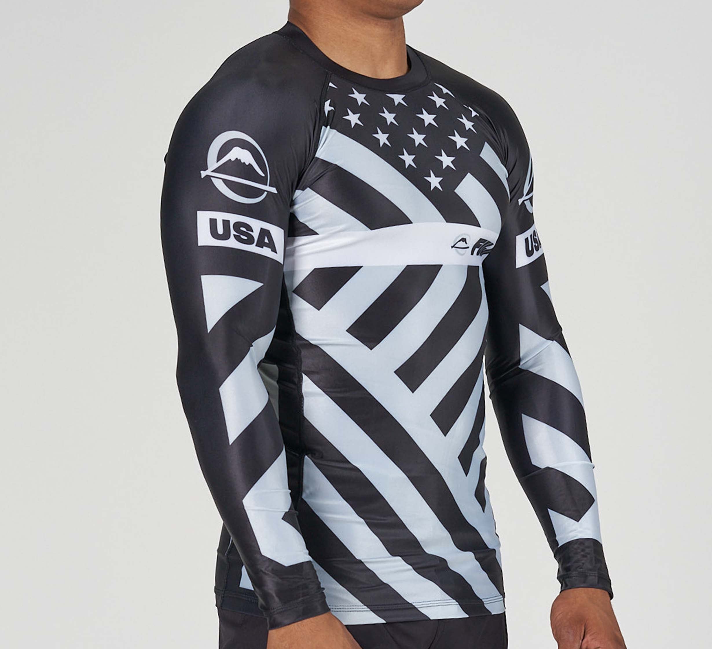 American Grappler Flex Lite Rashguard Black