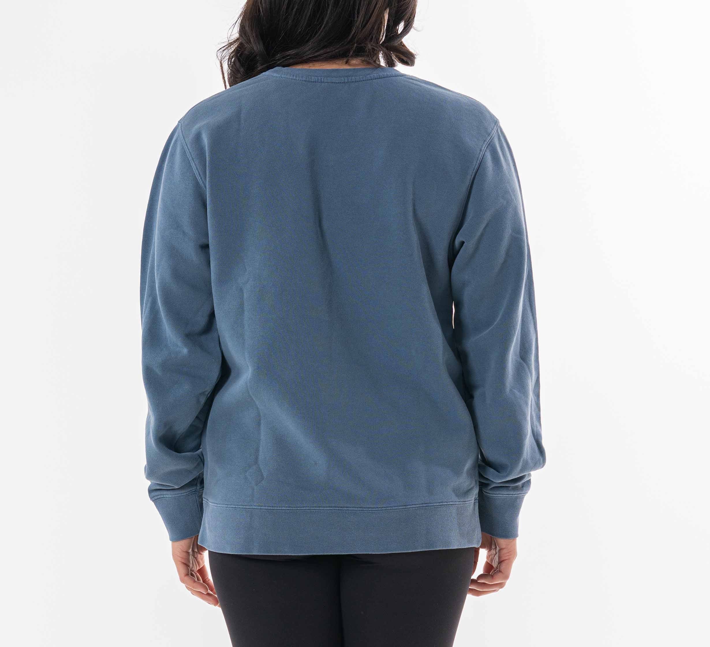 Womens Signature Crewneck Blue