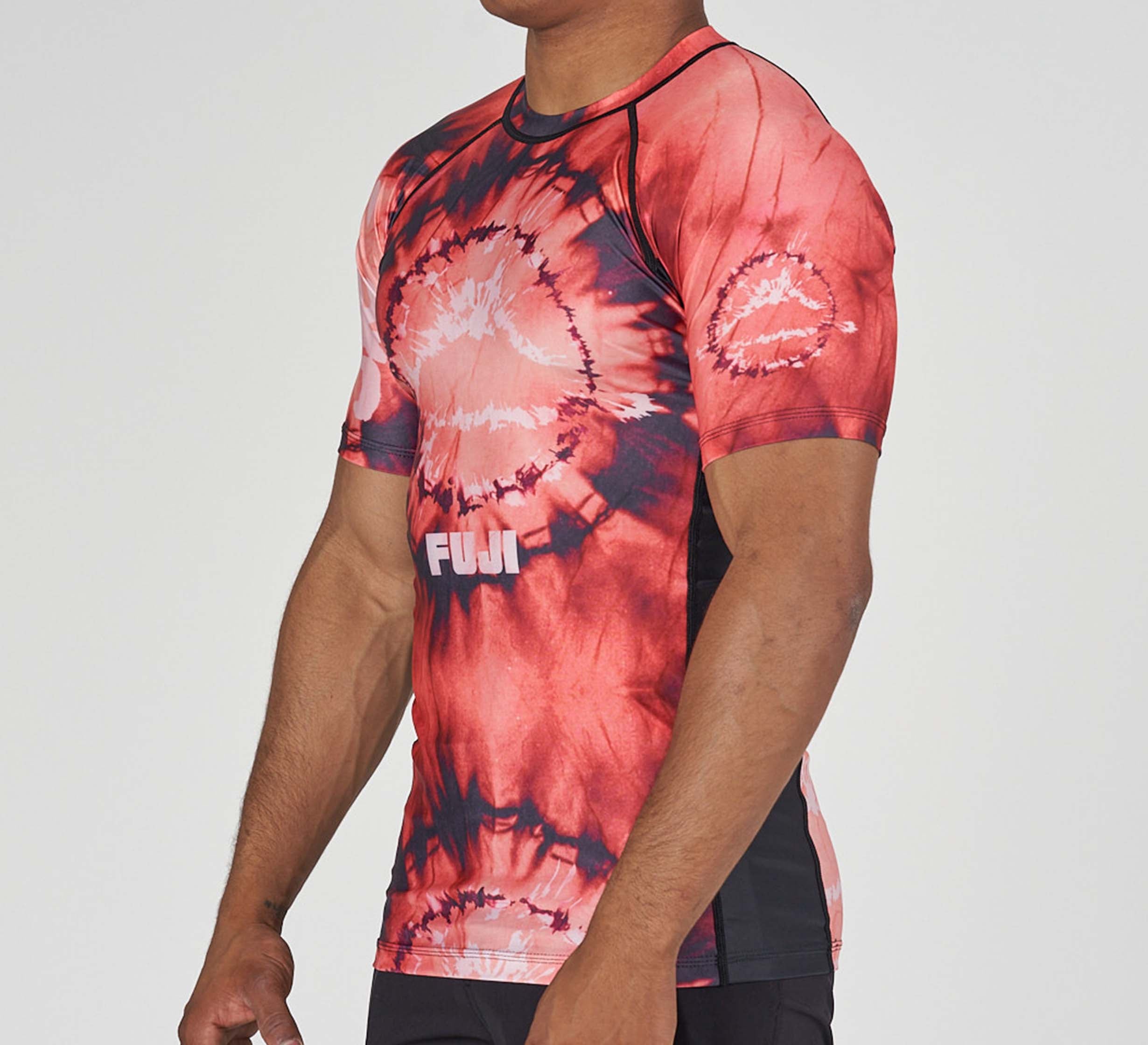 Tie Dye Flex Lite Rashguard Red